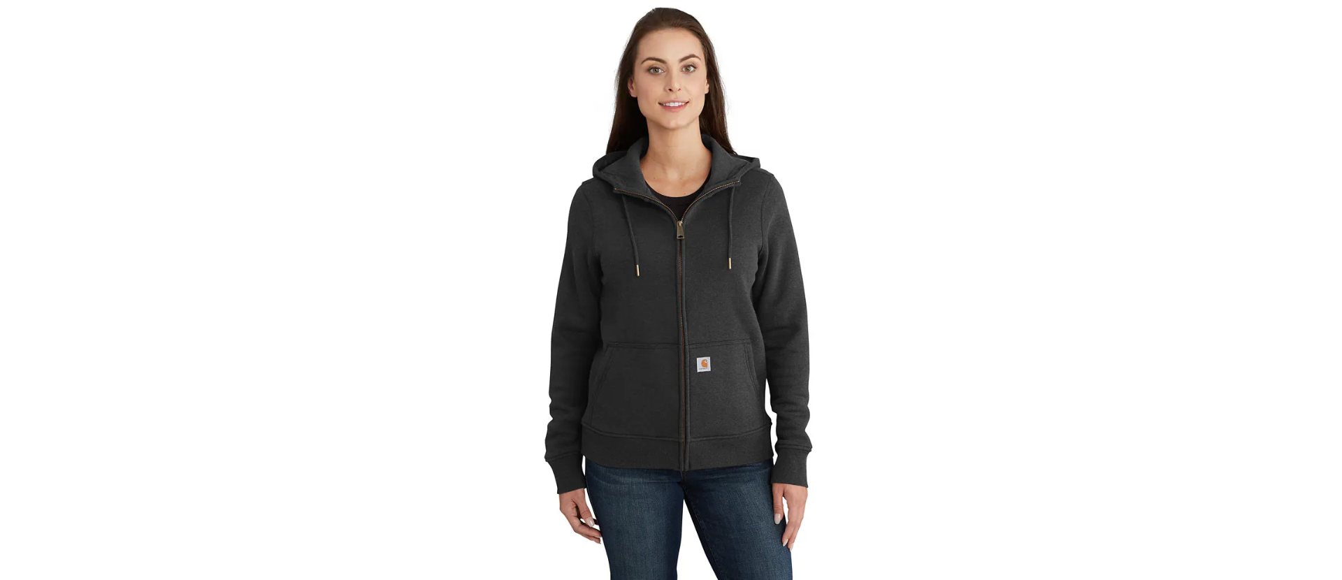 Picture of Carhartt 102788 Womens Relaxed Fit Midweight Full-Zip Sweatshirt