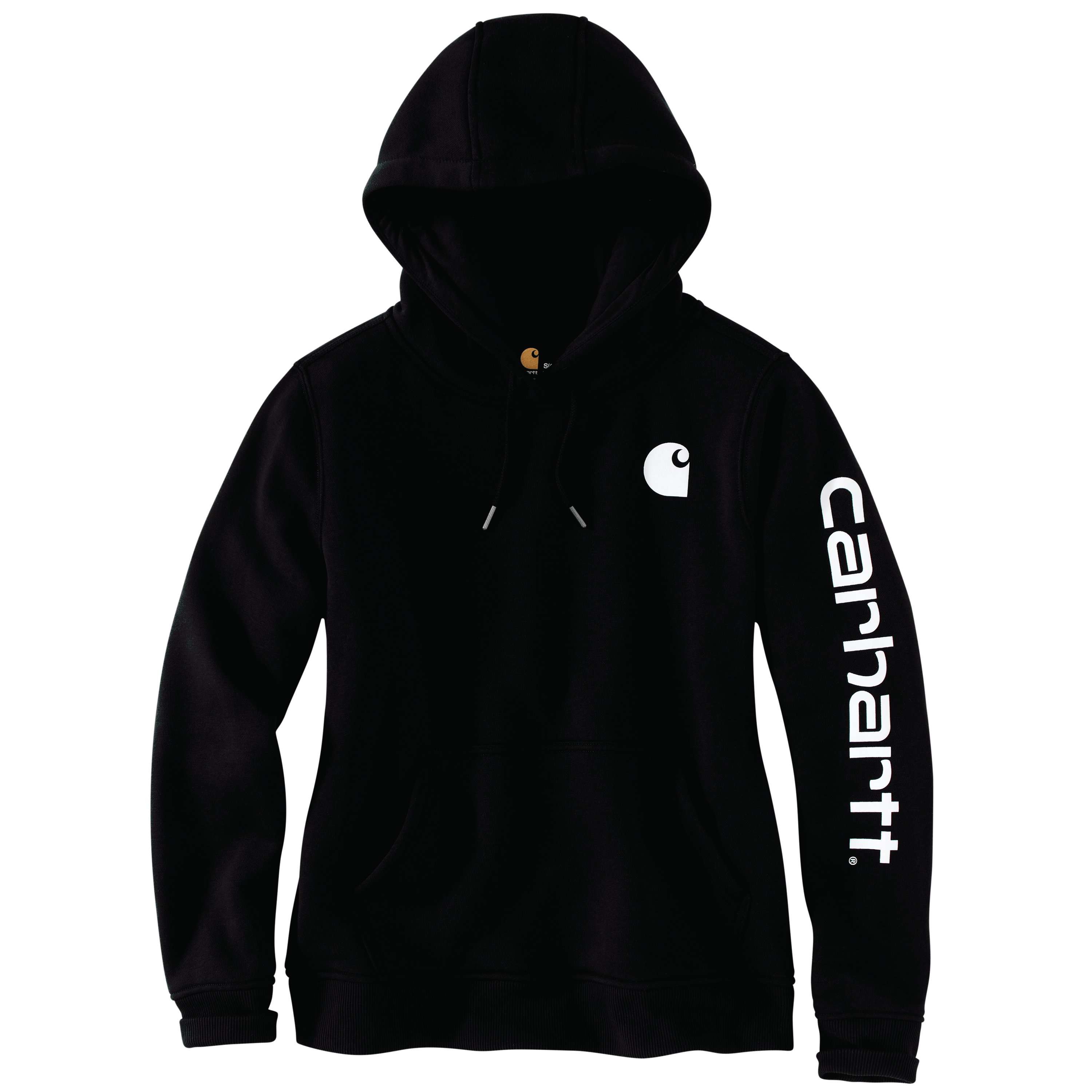 Picture of Carhartt 102791 Womens Relaxed Fit Midweight Logo Sleeve Graphic Sweatshirt