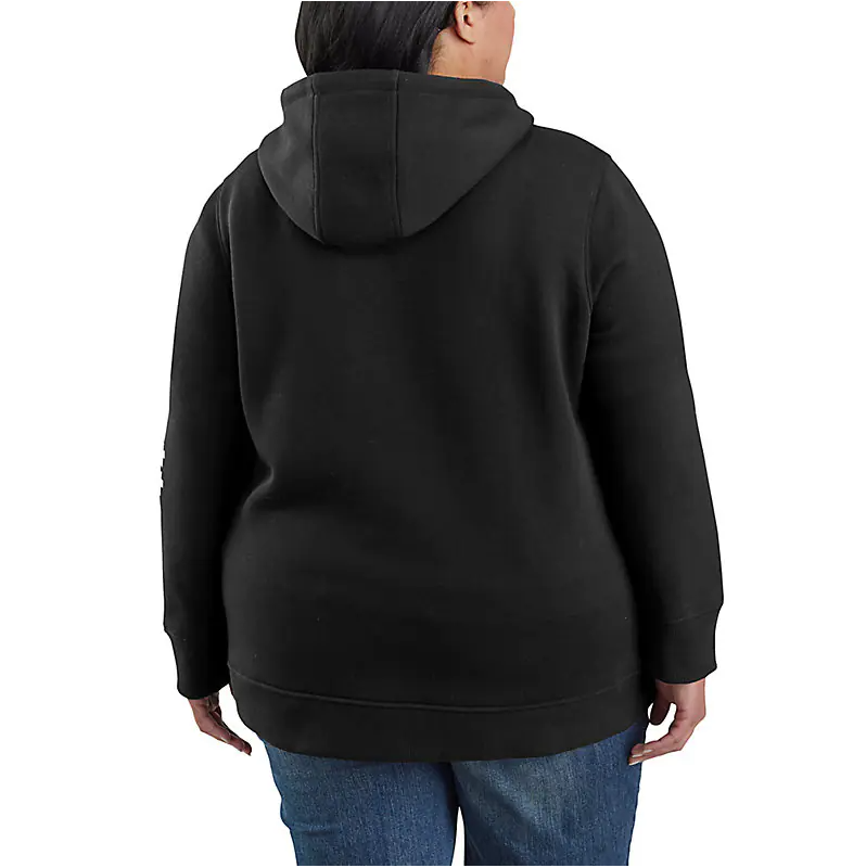 Picture of Carhartt 102791 Womens Relaxed Fit Midweight Logo Sleeve Graphic Sweatshirt