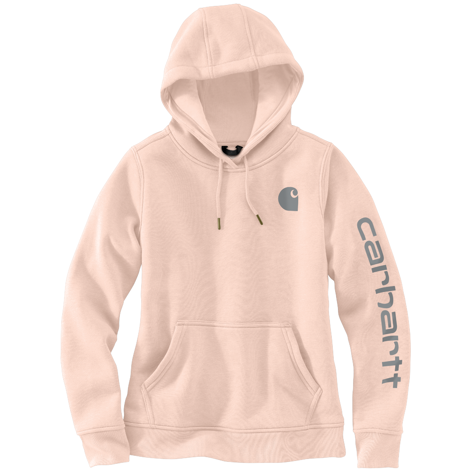 Picture of Carhartt 102791 Womens Relaxed Fit Midweight Logo Sleeve Graphic Sweatshirt