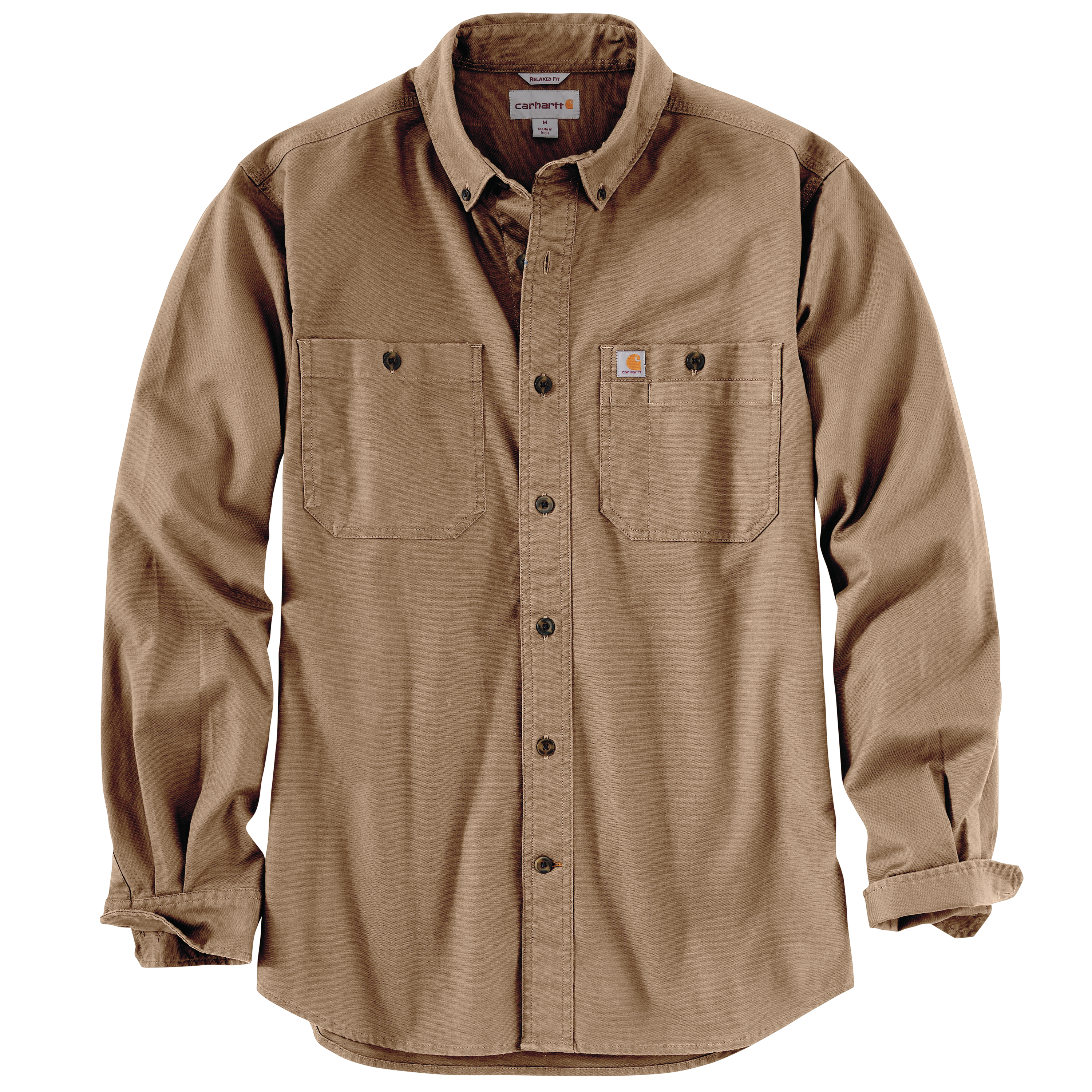 Picture of Carhartt 103554 Mens Rugged Flex® Relaxed Fit Midweight Canvas Long-Sleeve Shirt