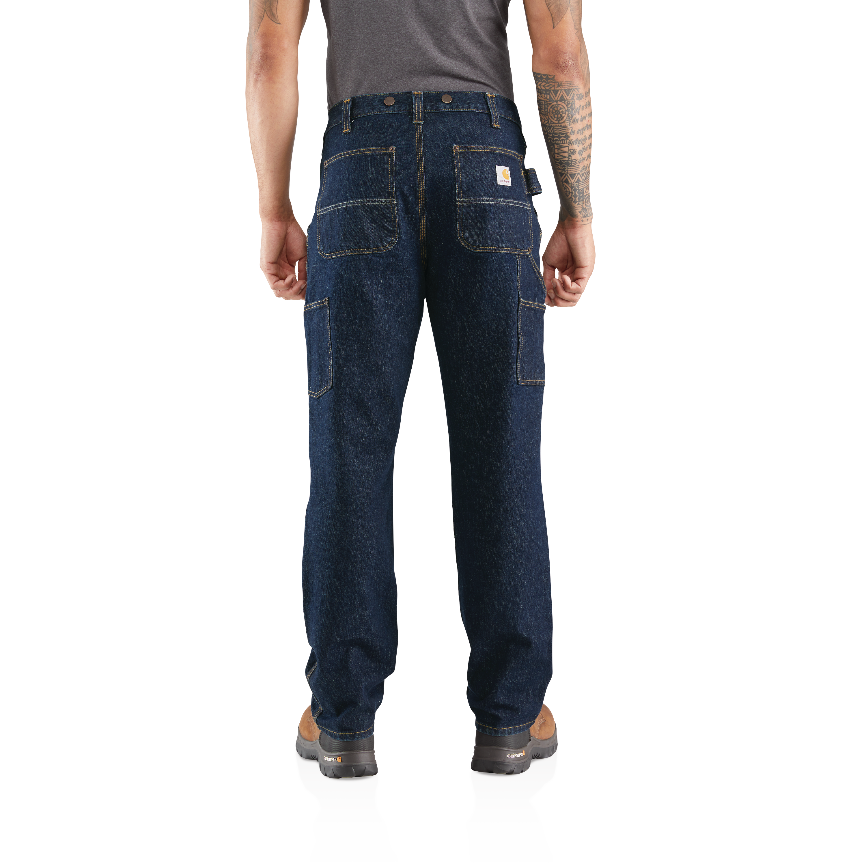 Picture of Carhartt 103890 Mens Rugged Flex® Relaxed Fit Heavyweight Double-Front Utility Logger Jean