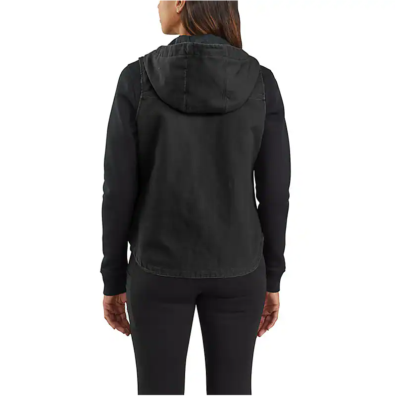 Picture of Carhartt 104026 Womens Relaxed Fit Washed Duck Insulated Hooded Vest