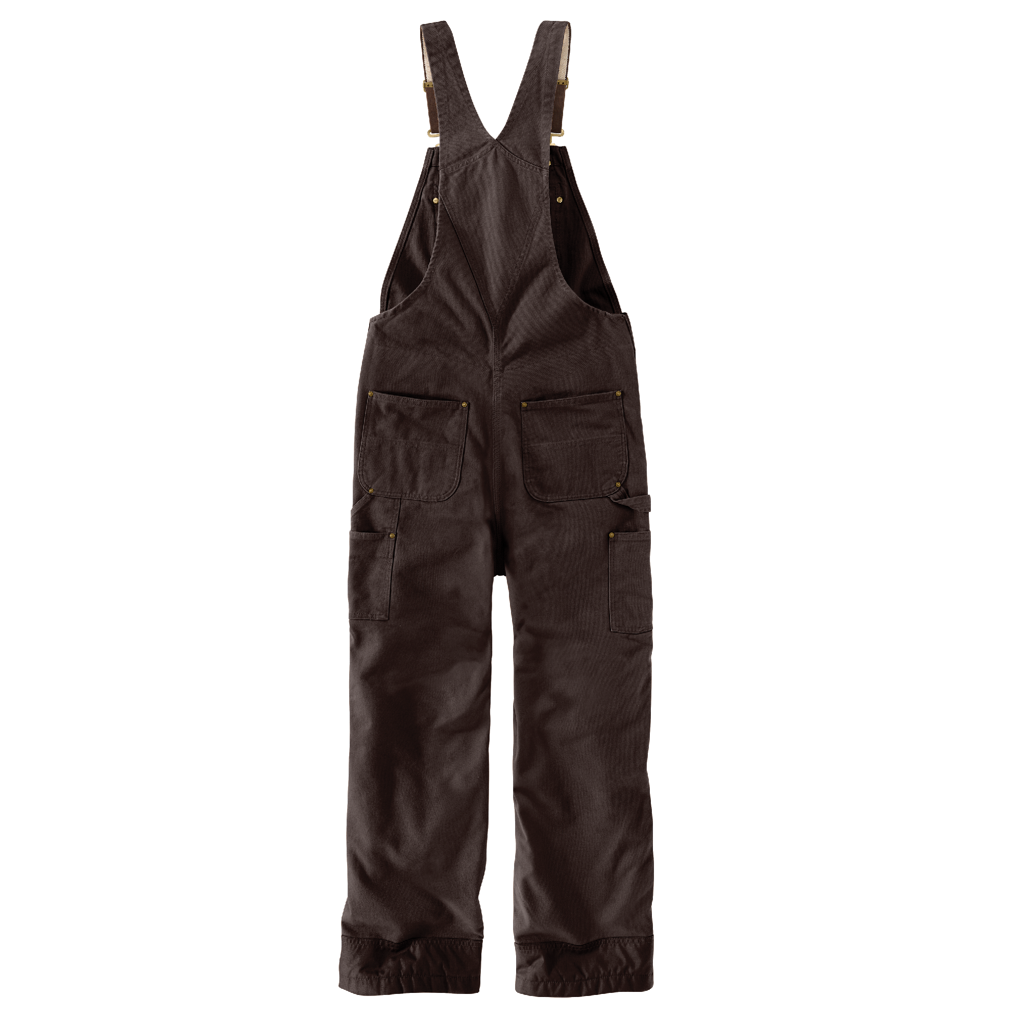 Picture of Carhartt 104031 Mens Loose Fit Washed Duck Insulated Bib Overall