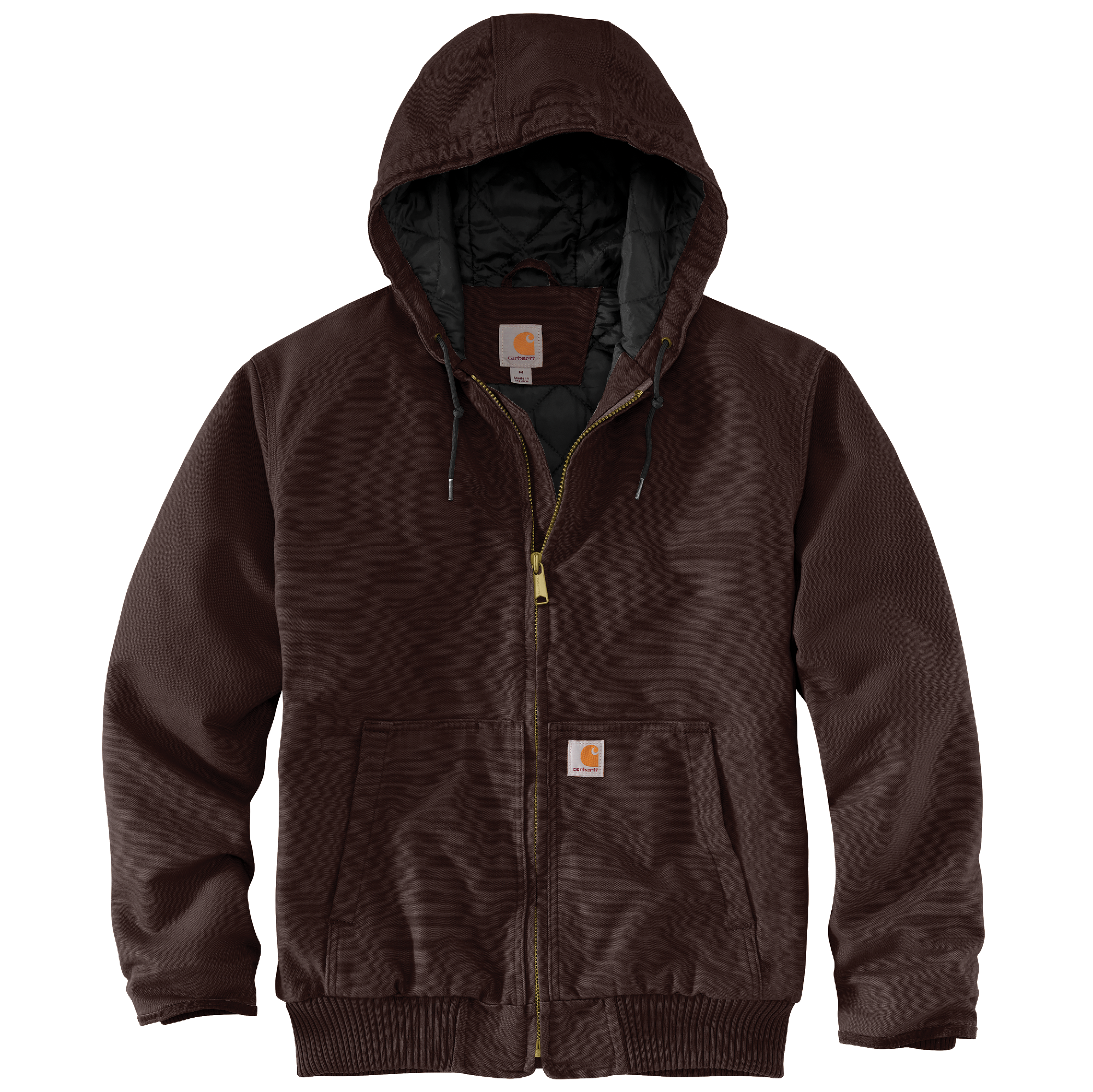 Picture of Carhartt 104050 Mens Loose Fit Washed Duck Insulated Active Jac