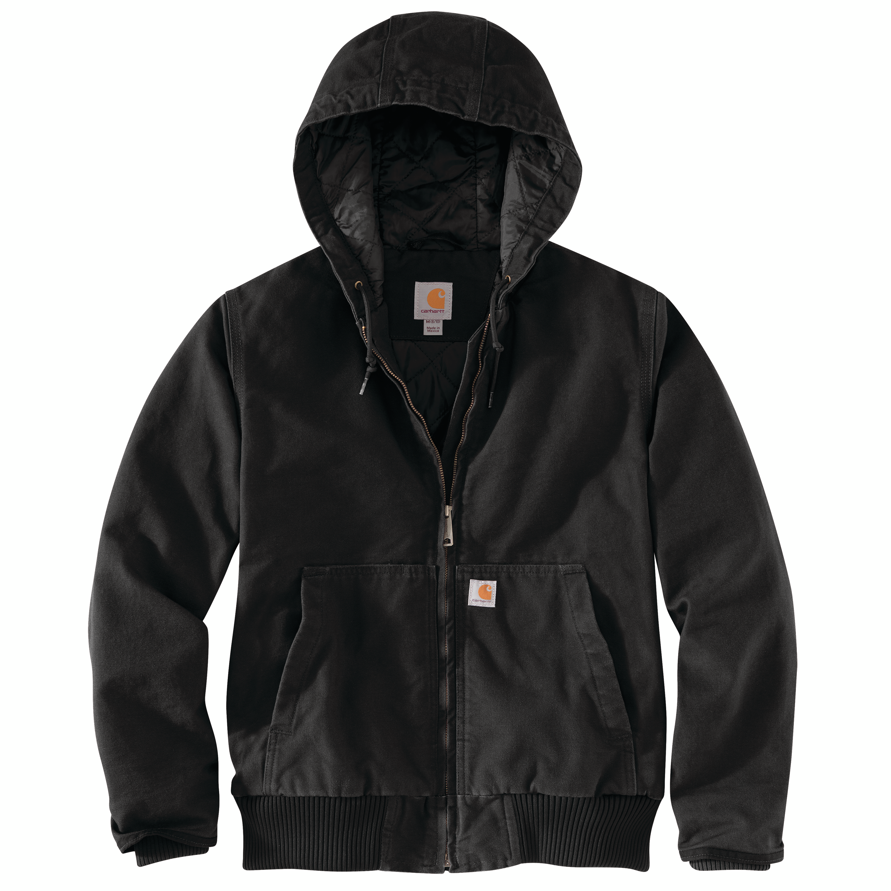 Picture of Carhartt 104053 Womens Loose Fit Washed Duck Insulated Active Jac