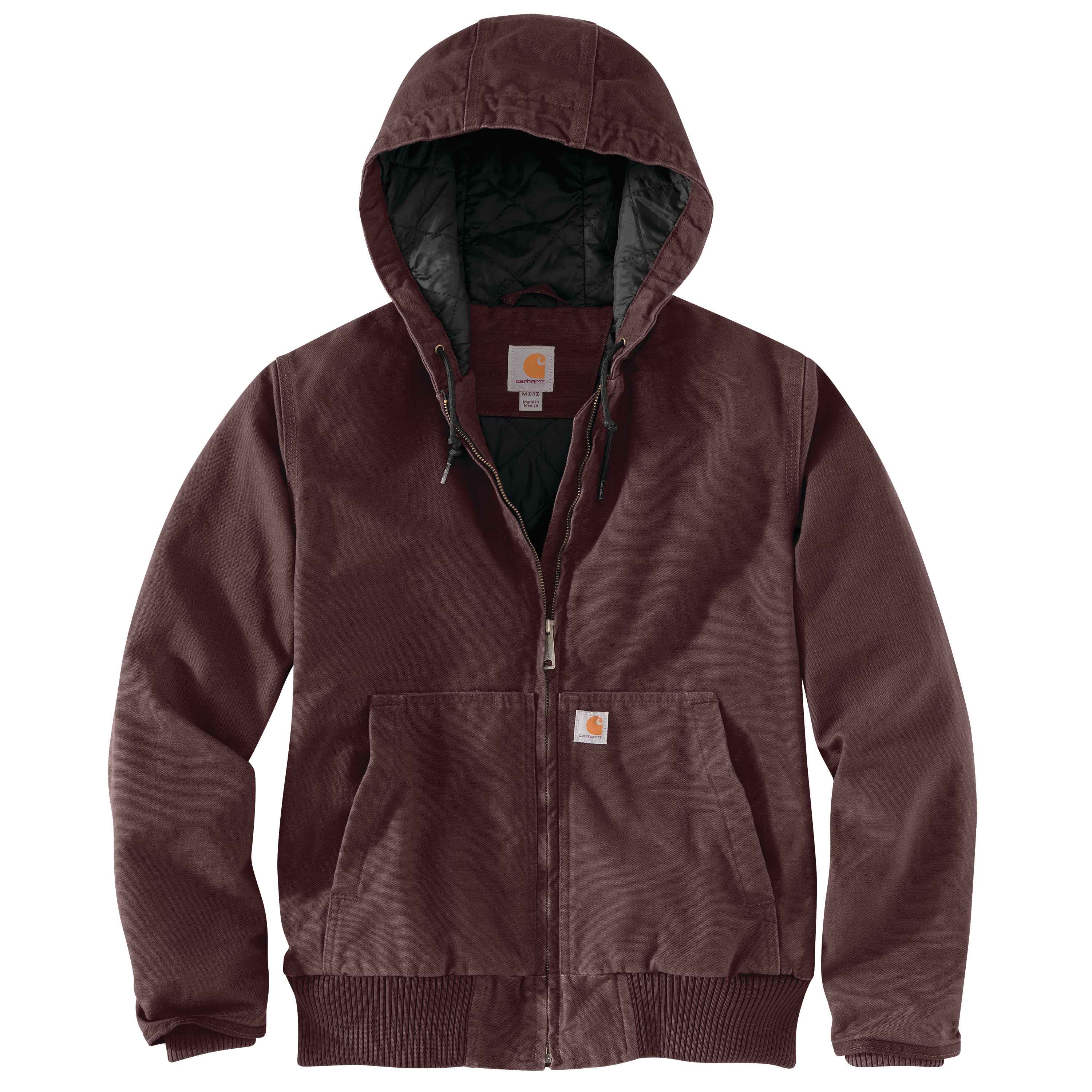 Picture of Carhartt 104053 Womens Loose Fit Washed Duck Insulated Active Jac