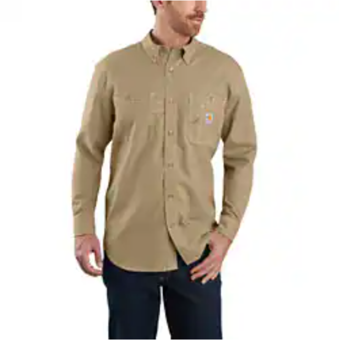Picture of Carhartt 104138 Mens Flame Resistant Force Loose Fit Lightweight Long-Sleeve Shirt