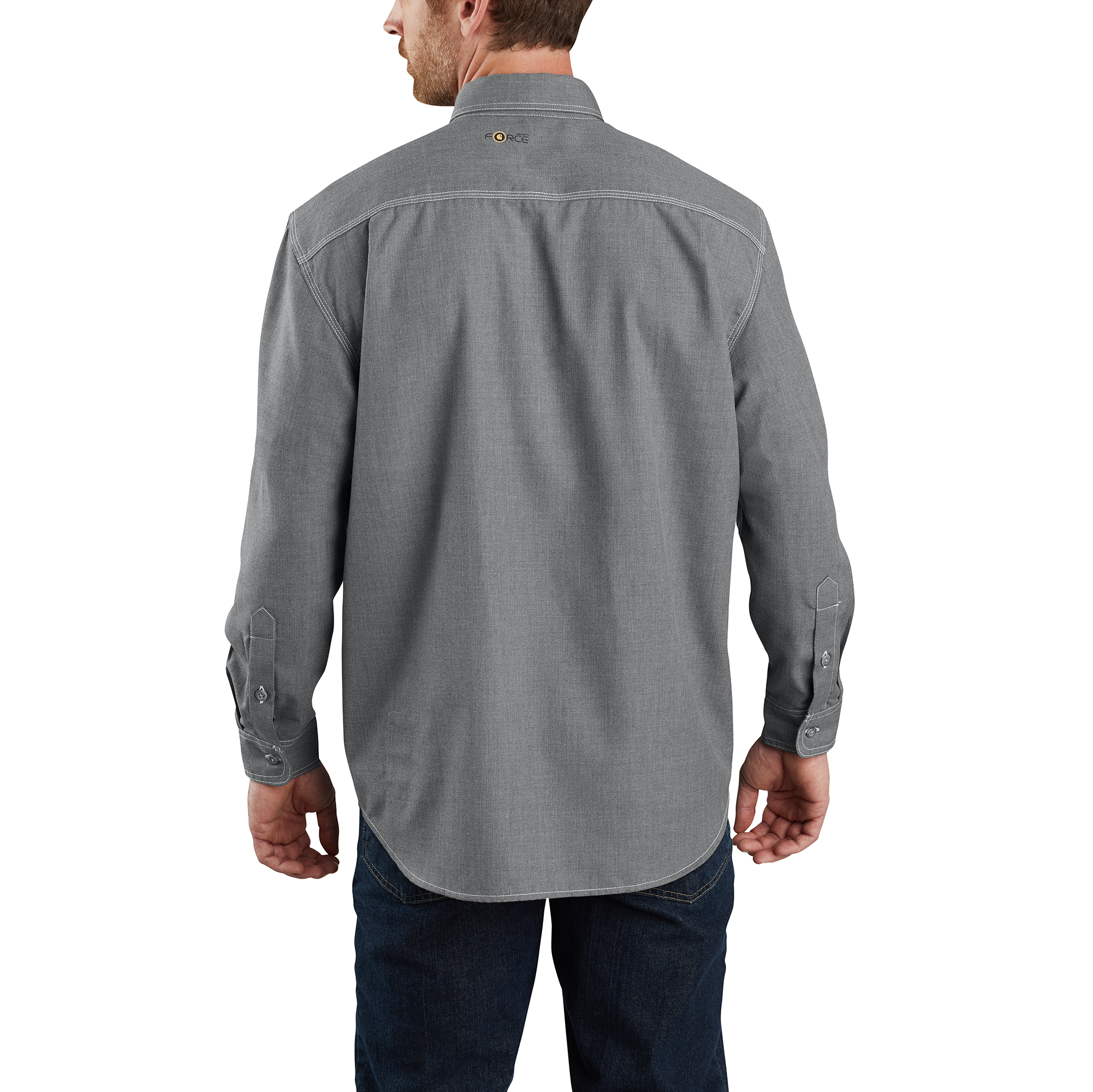 Picture of Carhartt 104138 Mens Flame Resistant Force Loose Fit Lightweight Long-Sleeve Shirt