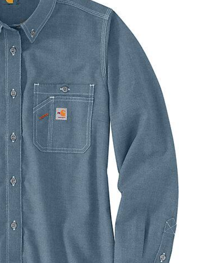 Picture of Carhartt 104147 Womens Flame Resistant Force Relaxed Fit Lightweight Long-Sleeve Shirt