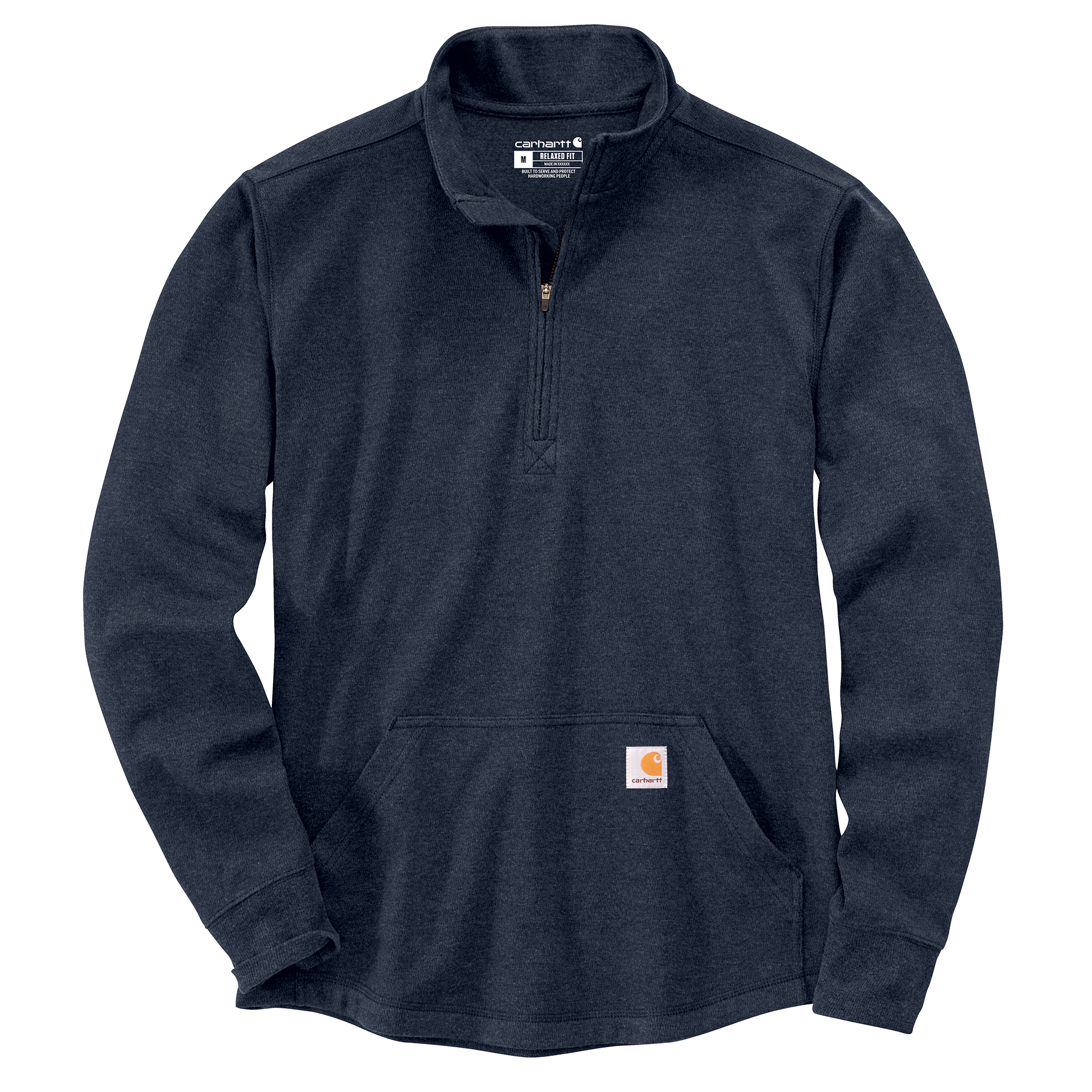Picture of Carhartt 104428 Mens Relaxed Fit Heavyweight Long-Sleeve 1/2-Zip Thermal Shirt