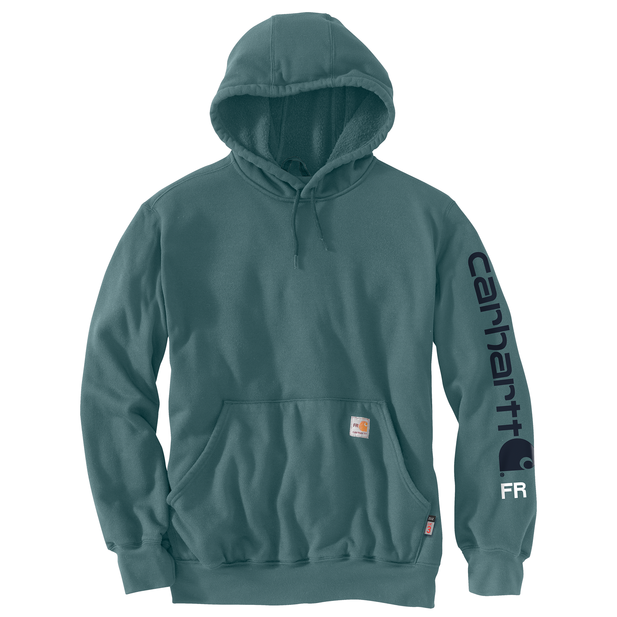 Picture of Carhartt 104505 Mens Flame Resistant Force Loose Fit Midweight Logo Sleeve Graphic Sweatshirt