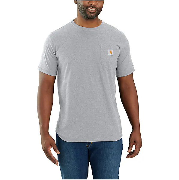 Picture of Carhartt 104616 Mens Force Relaxed Fit Midweight Short-Sleeve Pocket T-Shirt