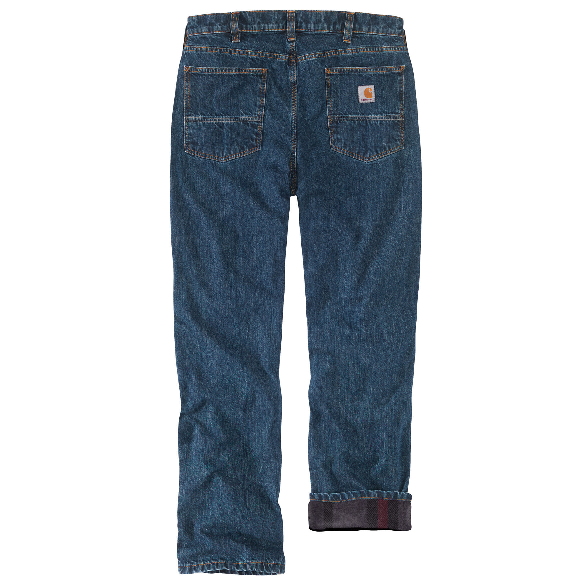 Picture of Carhartt 104942 Mens Relaxed Fit Flannel-Lined 5-Pocket Jean