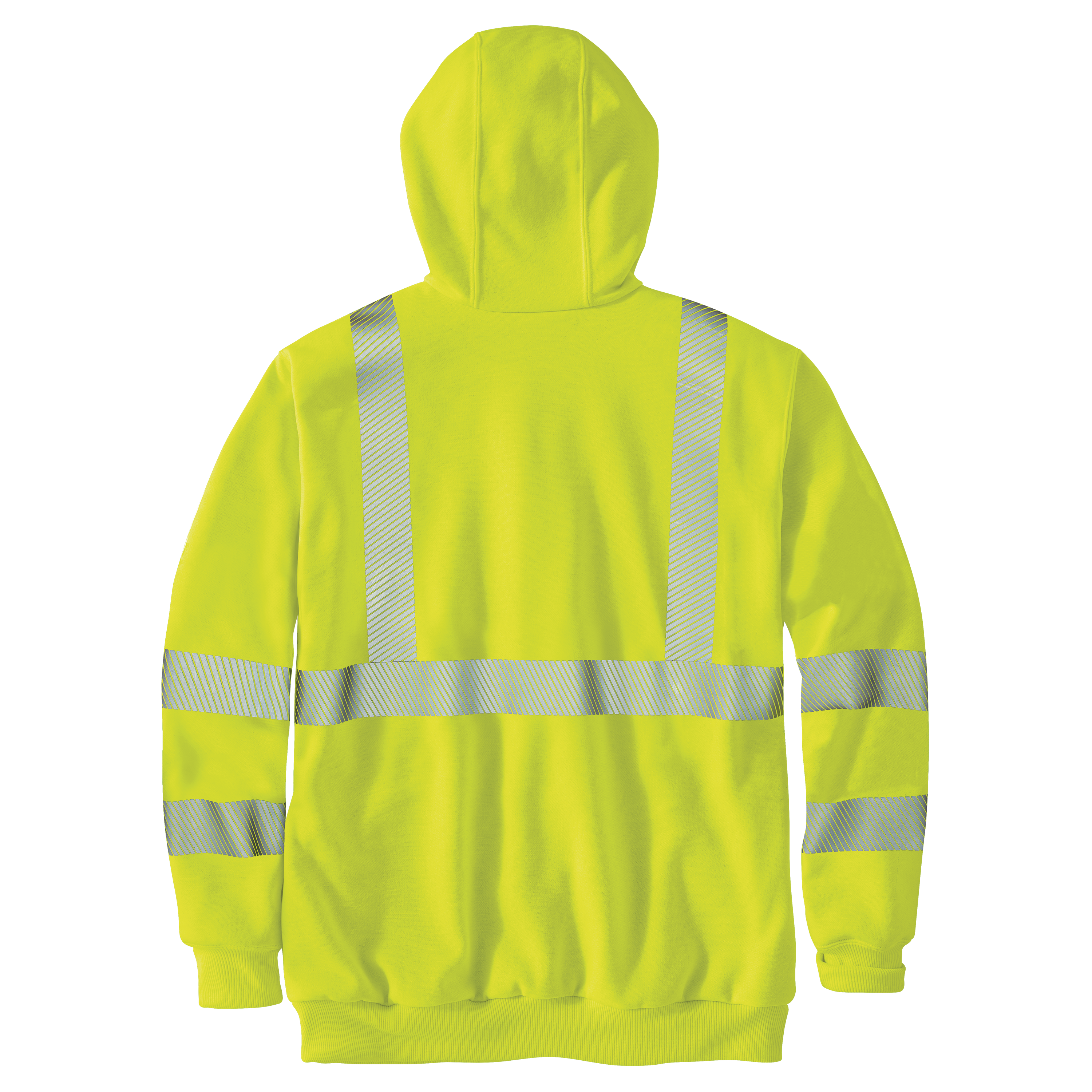 Picture of Carhartt 104988 Mens High-Visibility Rain Defender® Loose Fit Midweight Thermal-Lined Full-Zip Class 3 Sweatshirt