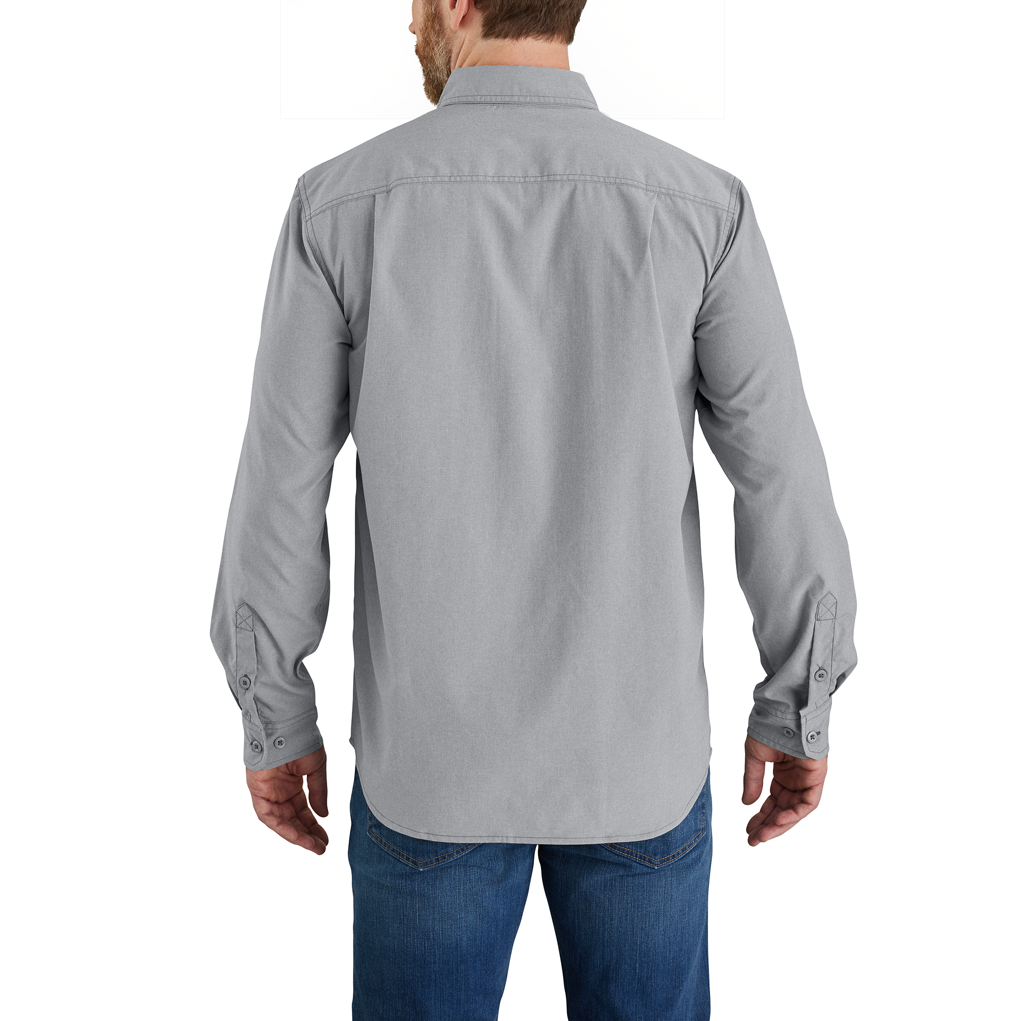Picture of Carhartt 105291 Mens Force Relaxed Fit Lightweight Long- Sleeve Shirt