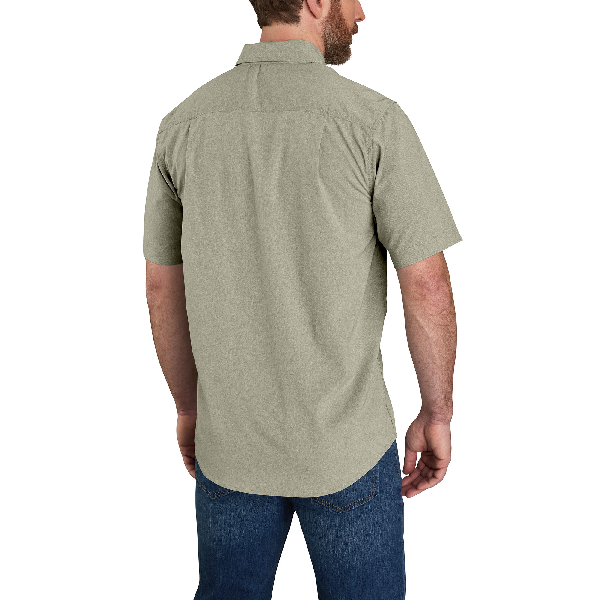 Picture of Carhartt 105292 Mens Force Relaxed Fit Lightweight Short-Sleeve Shirt