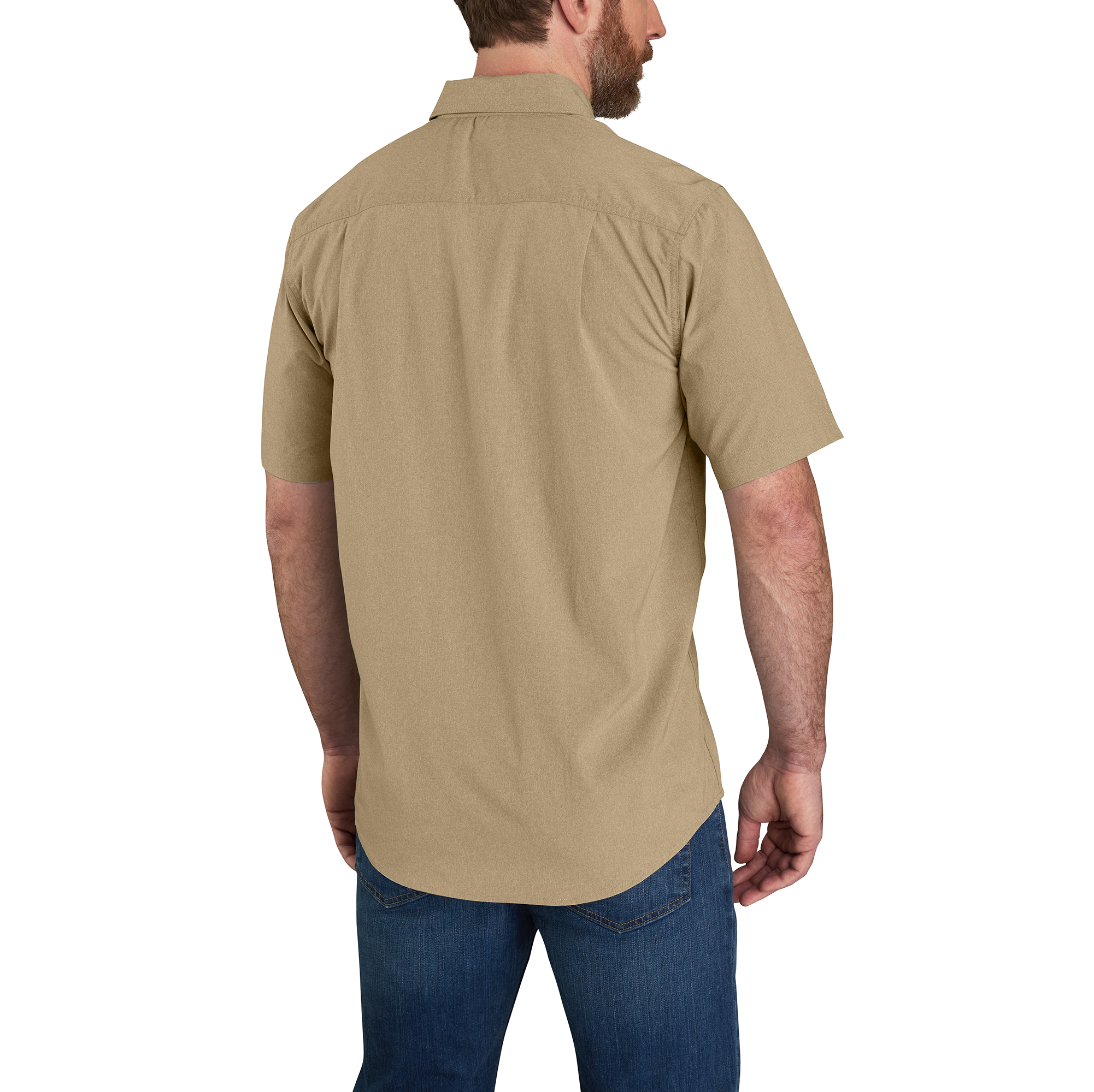 Picture of Carhartt 105292 Mens Force Relaxed Fit Lightweight Short-Sleeve Shirt