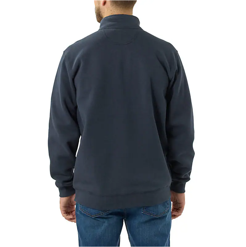 Picture of Carhartt 105294 Mens Loose Fit Midweight Quarter-Zip Mock-Neck Sweatshirt