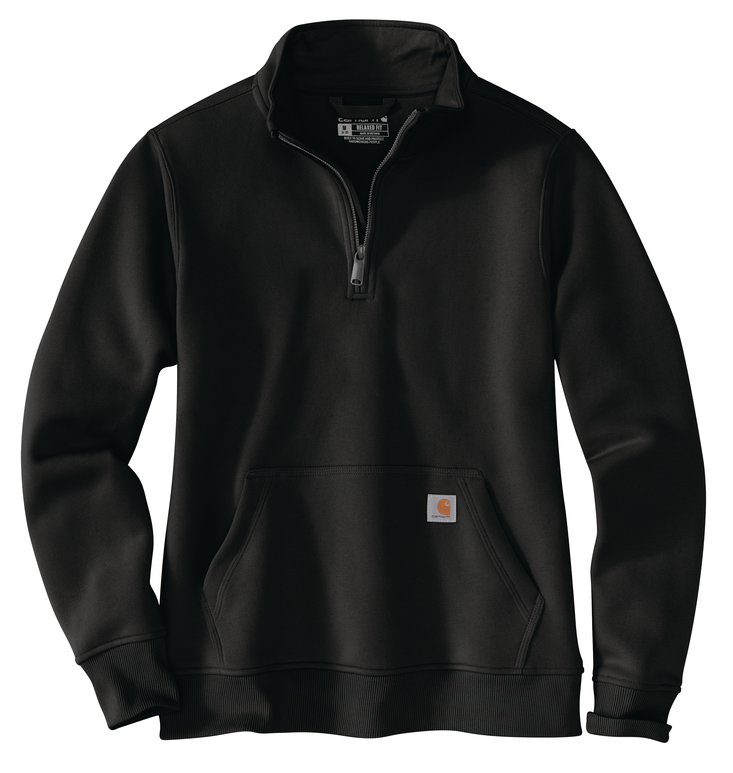 Picture of Carhartt 105295 Womens Relaxed Fit Midweight Quarter-Zip Mock-Neck Sweatshirt