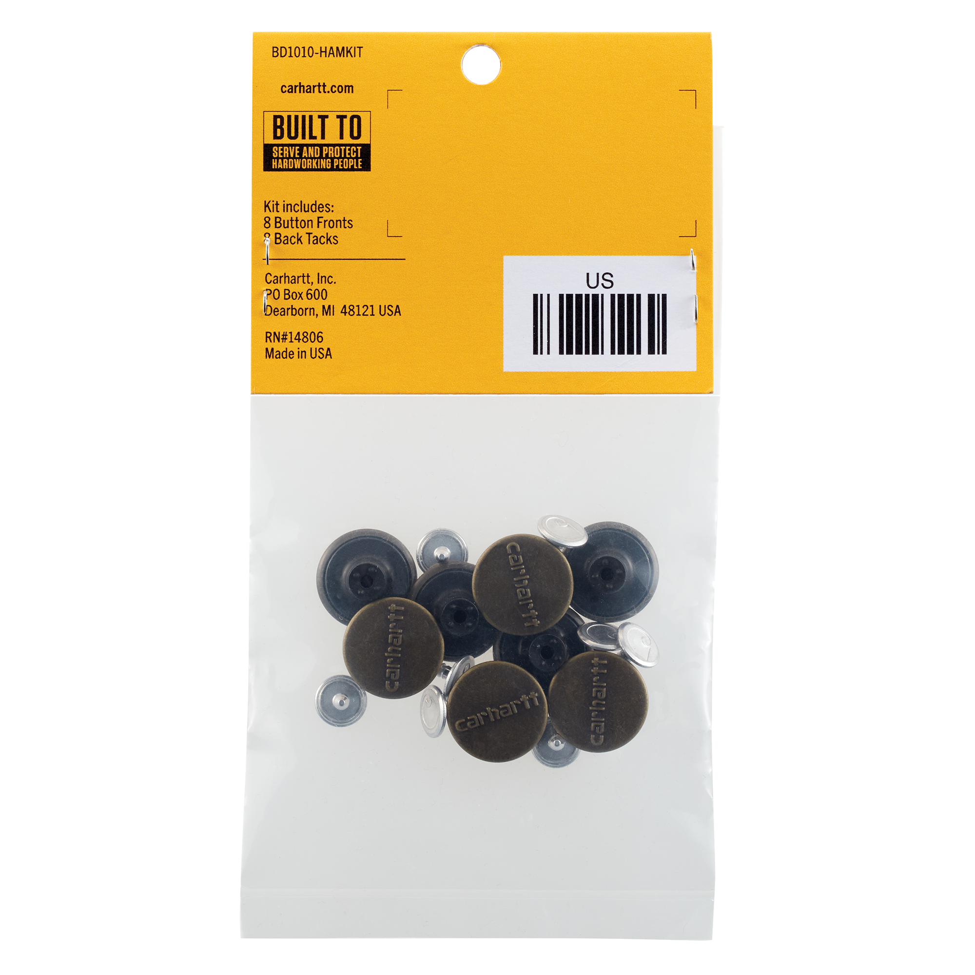 Picture of Carhartt 105515 Mens Button Kit