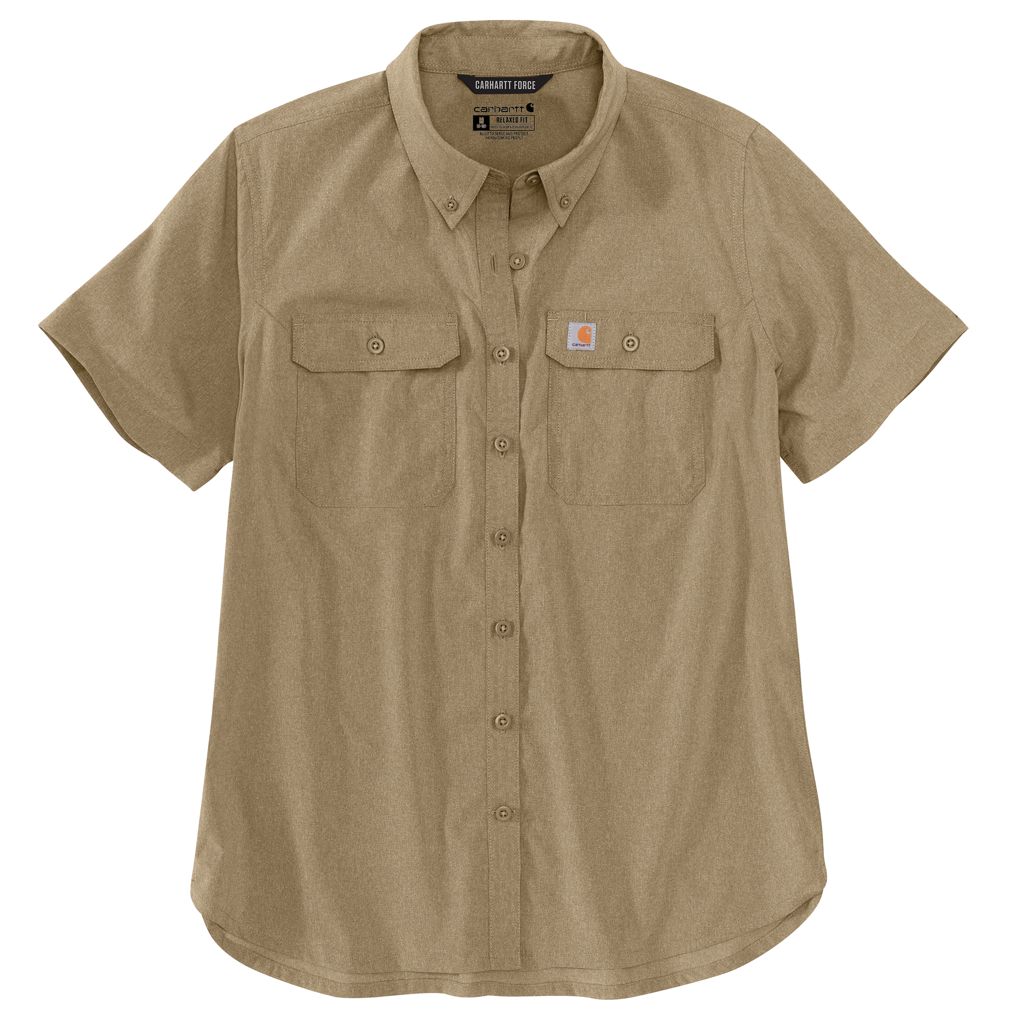 Picture of Carhartt 105537 Womens Force Relaxed Fit Lightweight Short Sleeve Shirt