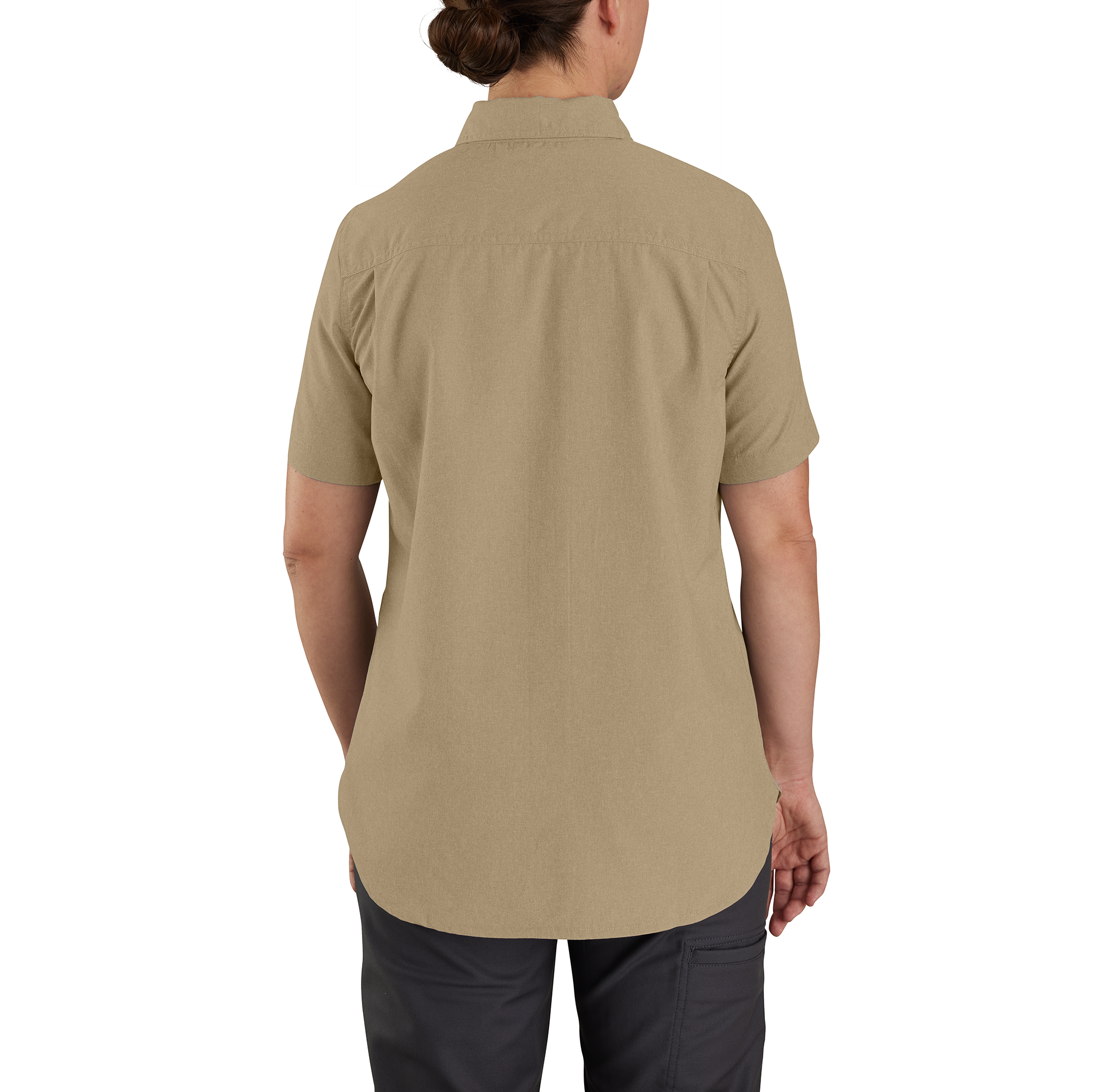 Picture of Carhartt 105537 Womens Force Relaxed Fit Lightweight Short Sleeve Shirt