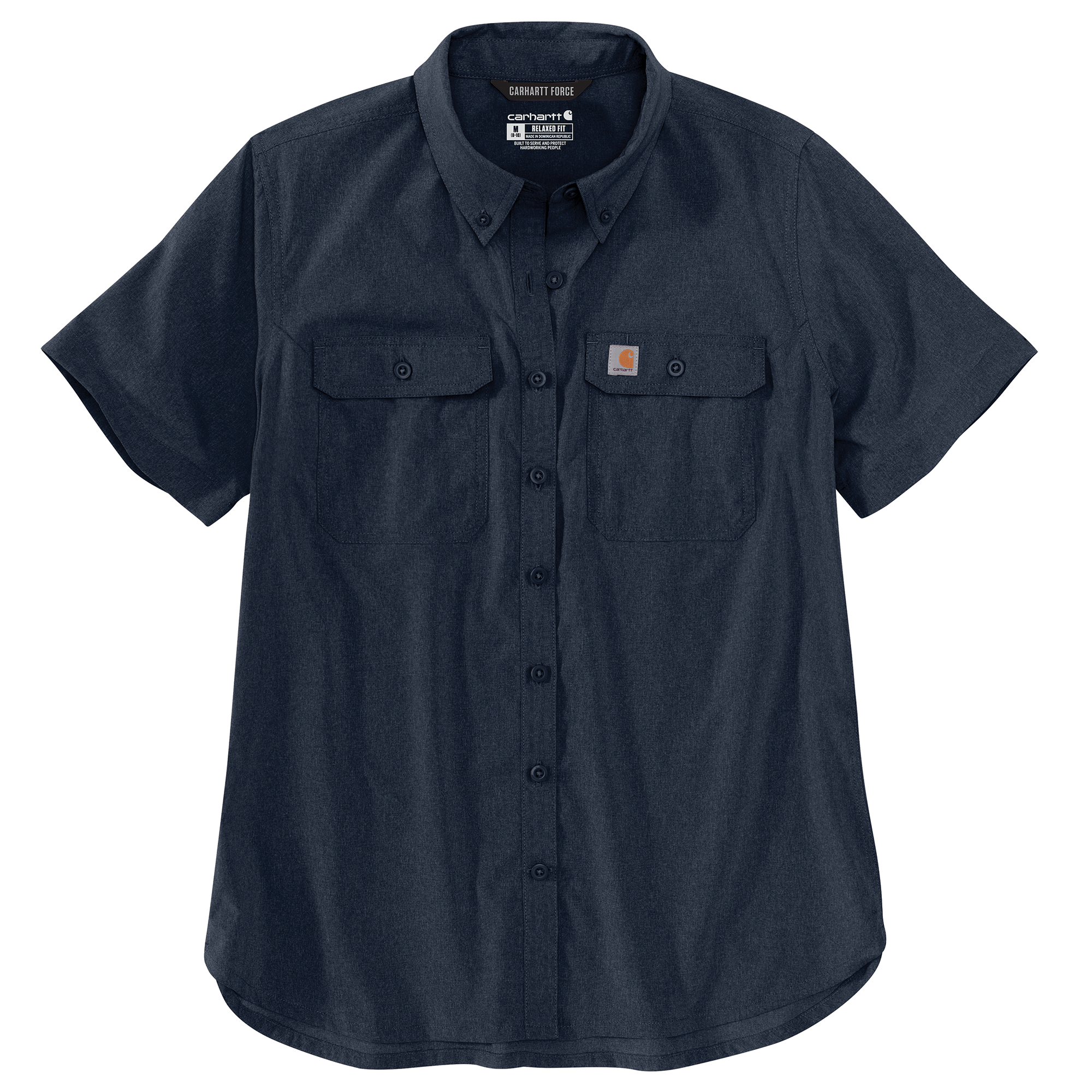 Picture of Carhartt 105537 Womens Force Relaxed Fit Lightweight Short Sleeve Shirt