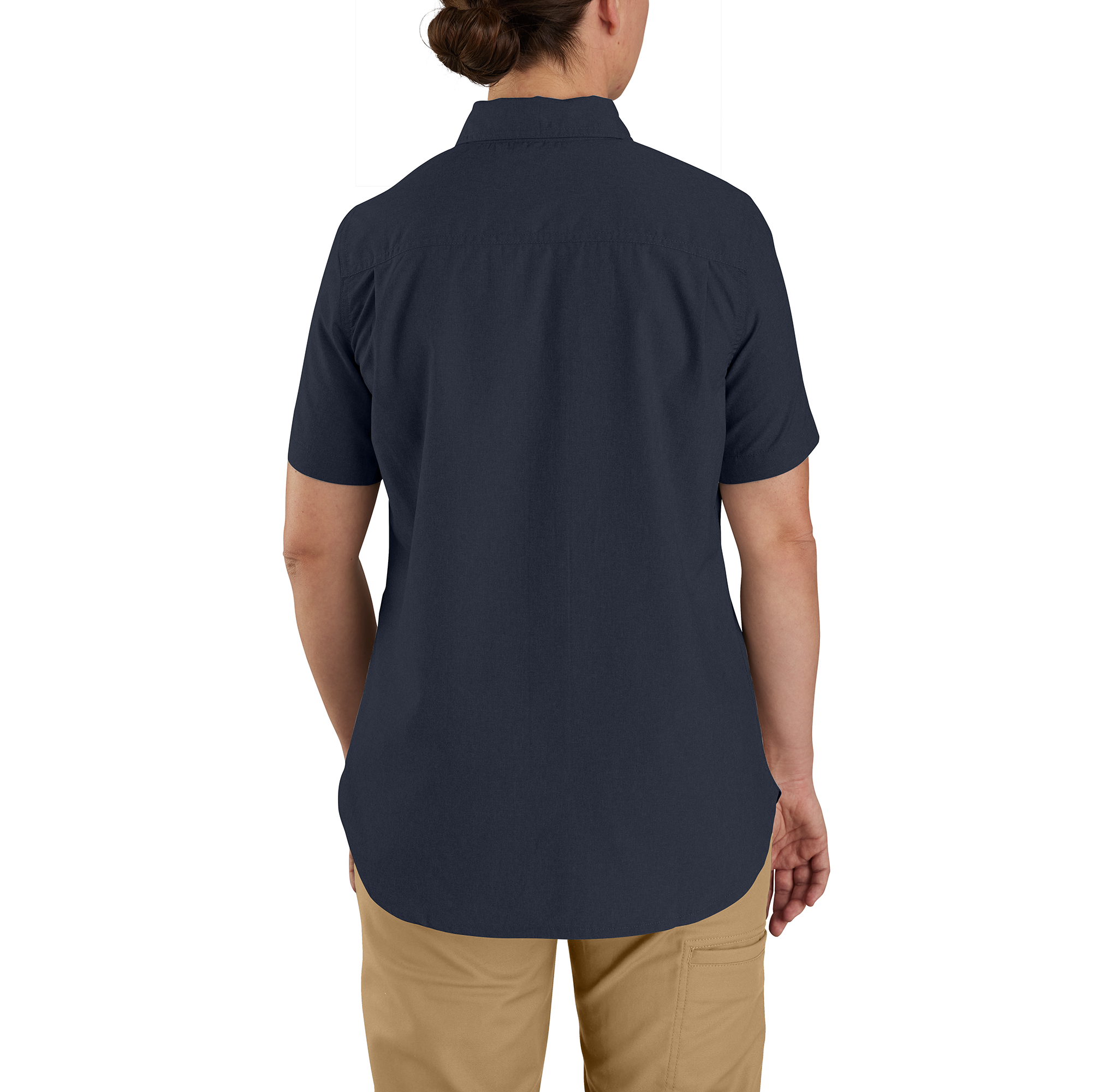 Picture of Carhartt 105537 Womens Force Relaxed Fit Lightweight Short Sleeve Shirt