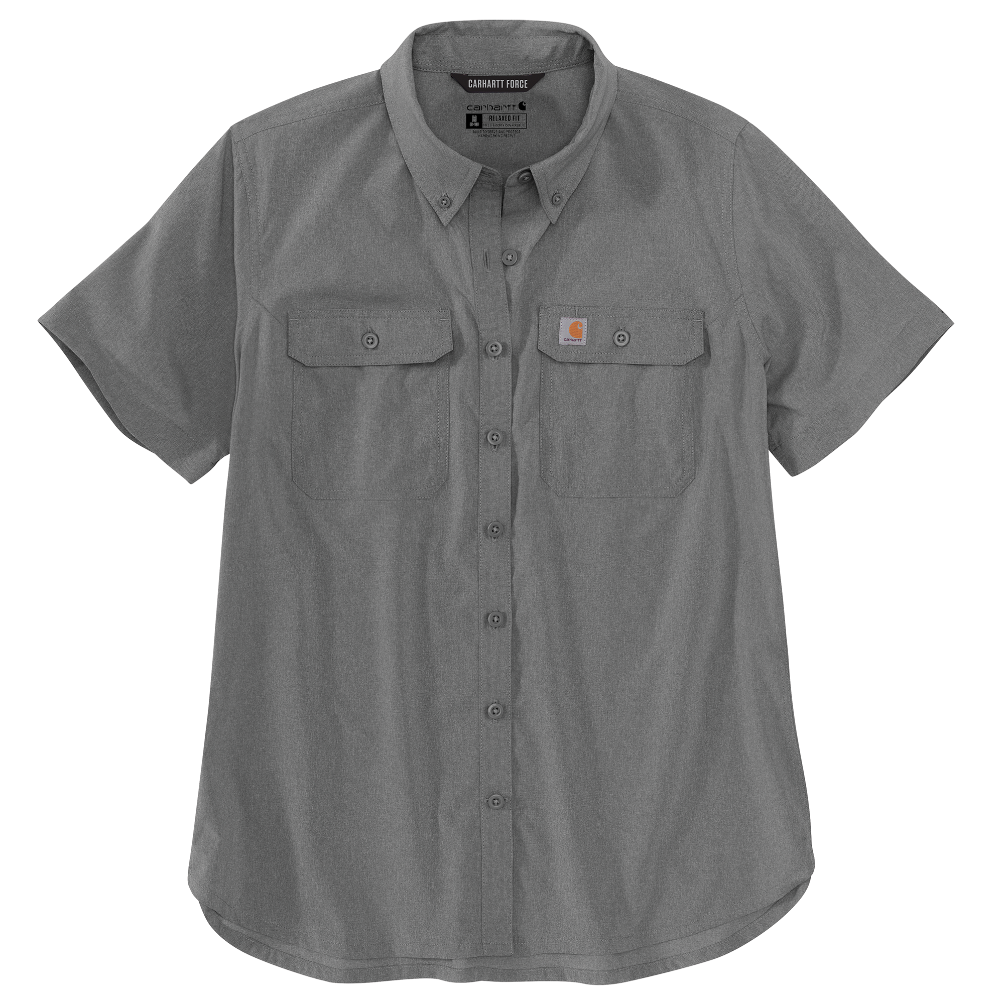 Picture of Carhartt 105537 Womens Force Relaxed Fit Lightweight Short Sleeve Shirt