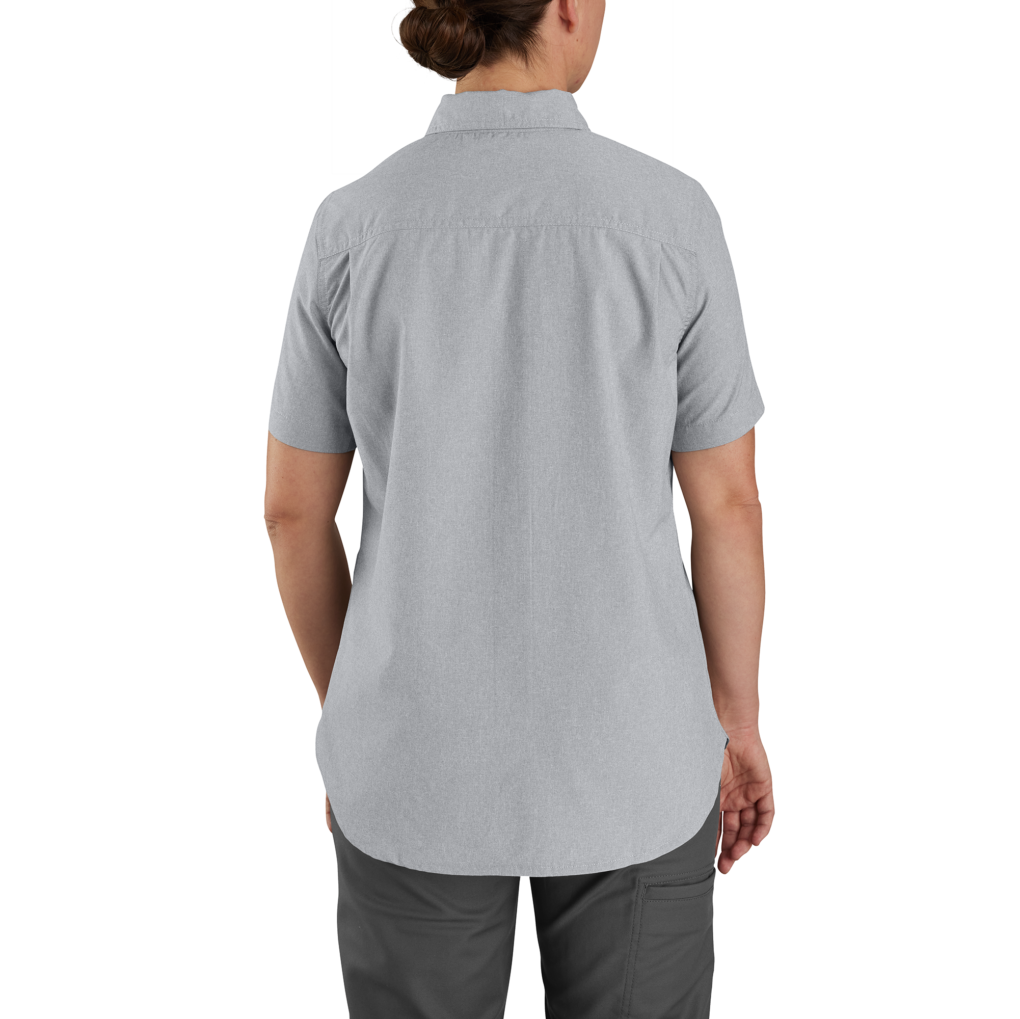 Picture of Carhartt 105537 Womens Force Relaxed Fit Lightweight Short Sleeve Shirt