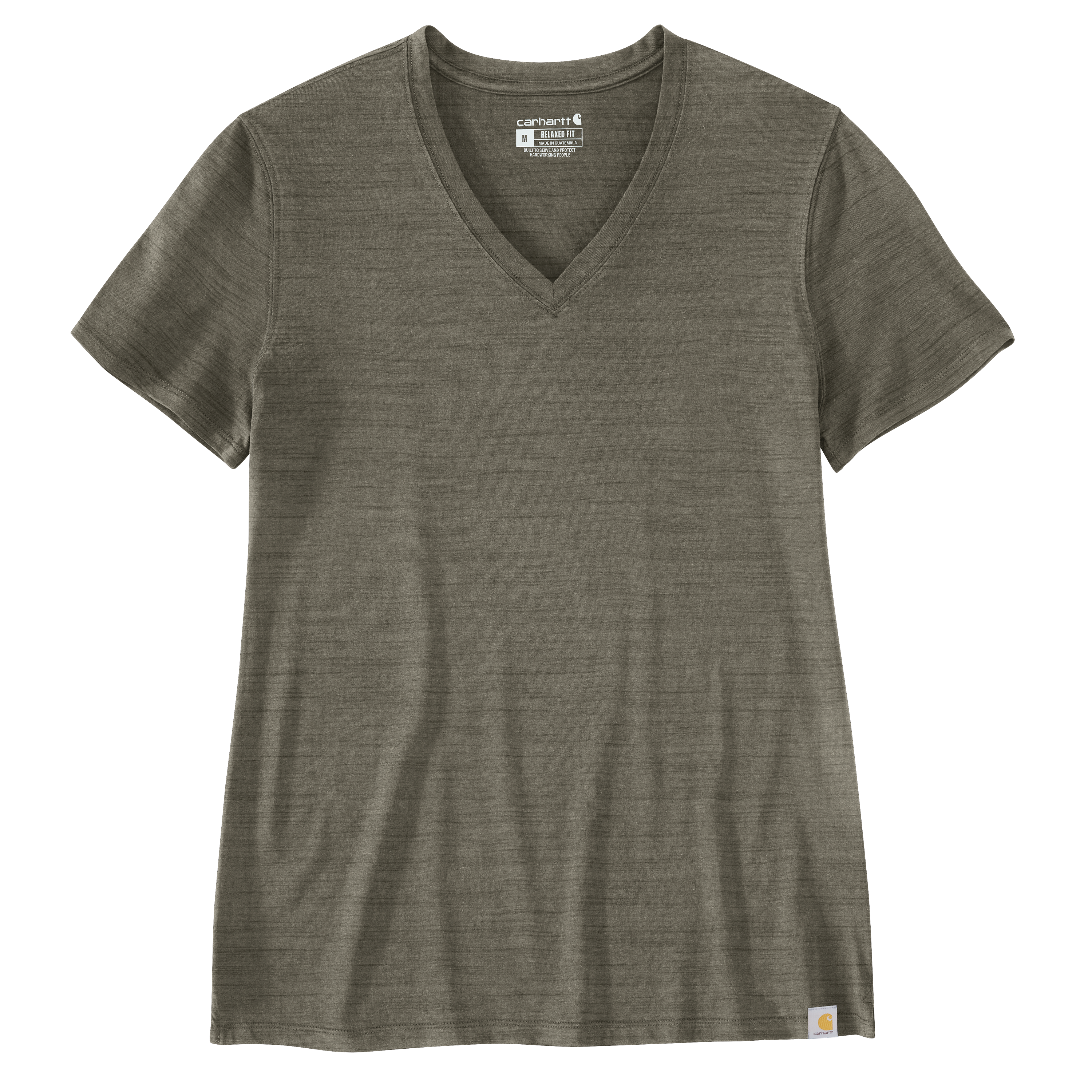 Picture of Carhartt 105739 Womens Relaxed Fit Lightweight Short-Sleeve V-neck T-Shirt
