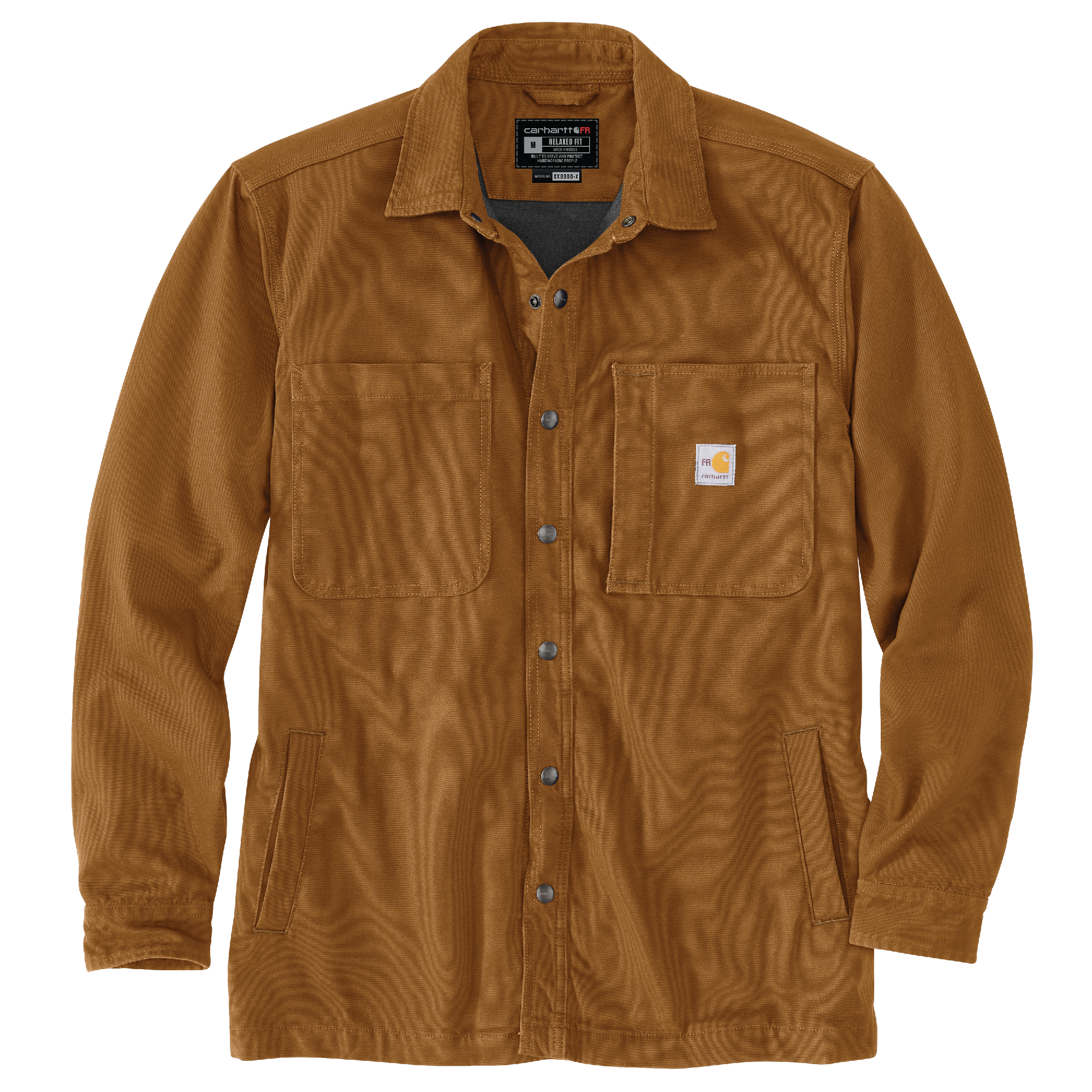 Picture of Carhartt 105978 Mens Flame Resistant Rugged Flex Canvas Shirt Jac