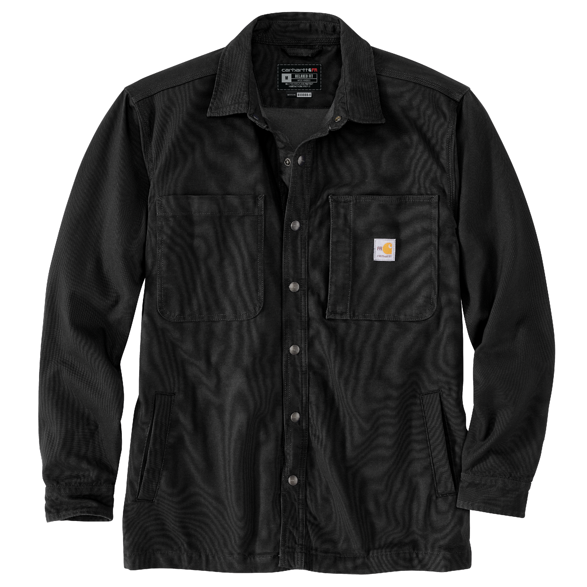 Picture of Carhartt 105978 Mens Flame Resistant Rugged Flex Canvas Shirt Jac