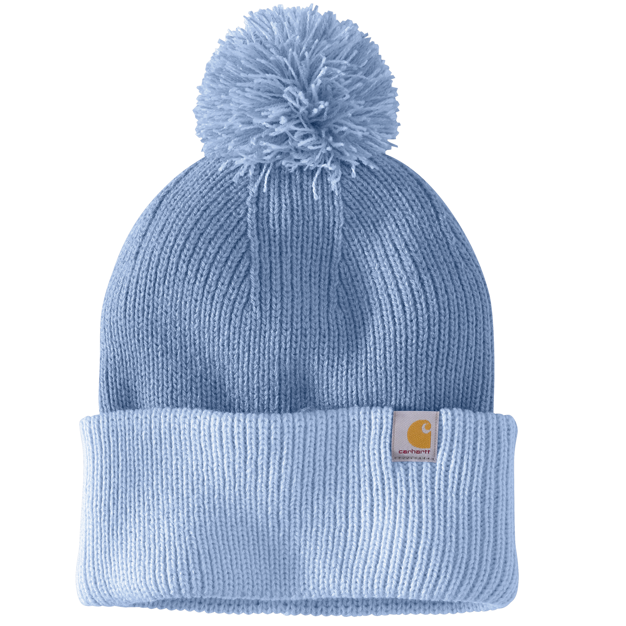 Picture of Carhartt 106003 Womens Knit Pom-Pom Cuffed Beanie