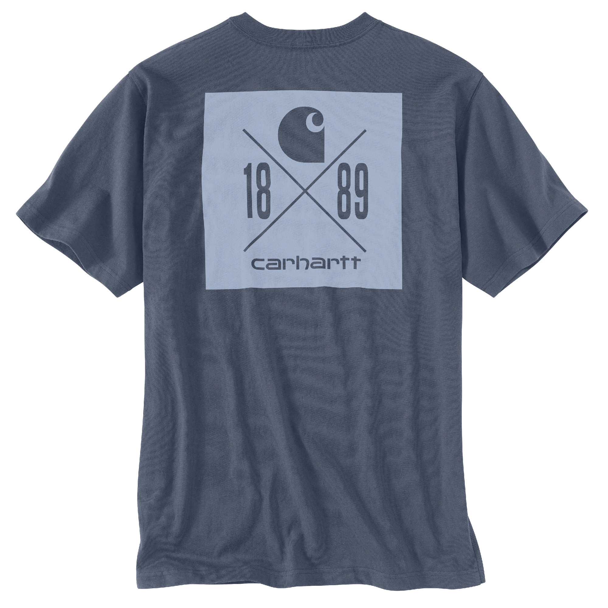 Picture of Carhartt 106148 Mens Relaxed Fit Heavyweight Short-Sleeve Pocket 1889 Graphic T-Shirt