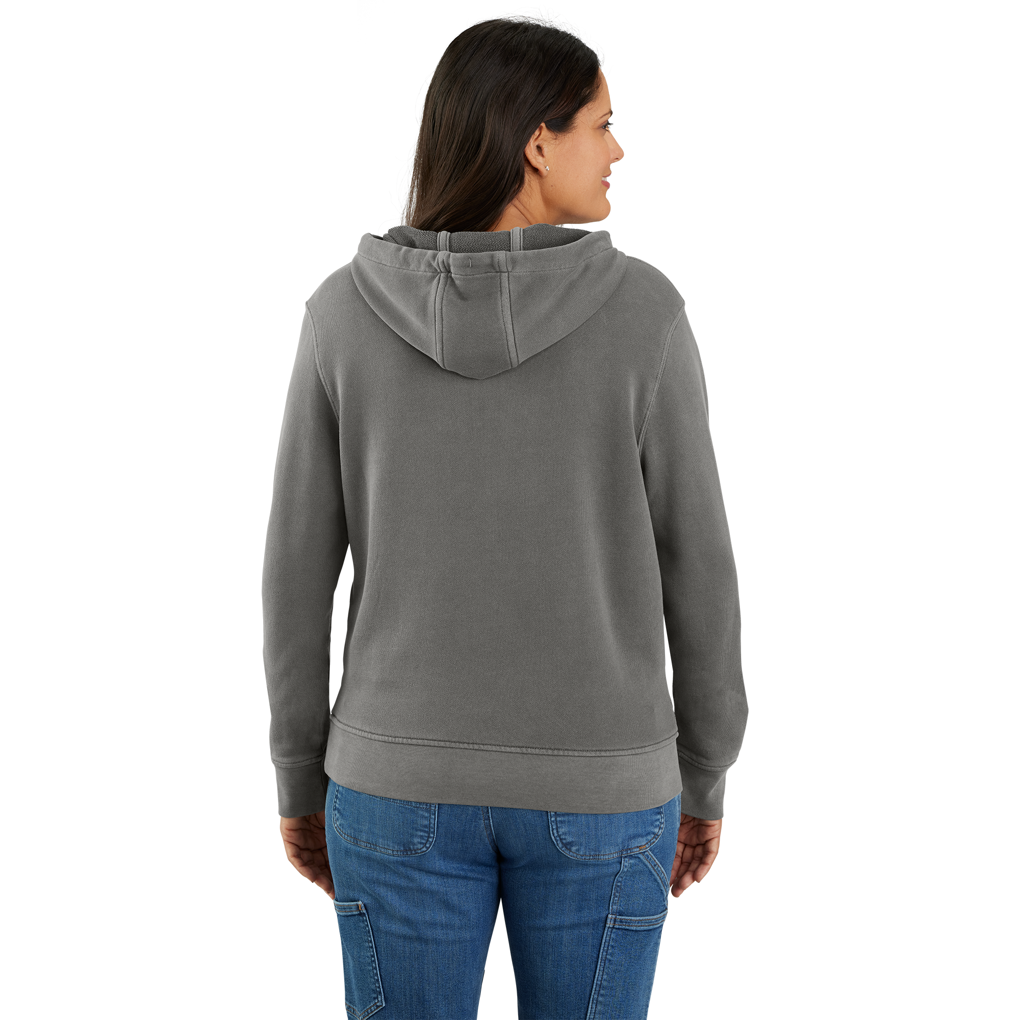 Picture of Carhartt 106178 Womens Relaxed Fit Midweight French Terry Hooded Sweatshirt