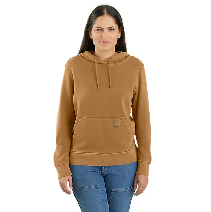Picture of Carhartt 106178 Womens Relaxed Fit Midweight French Terry Hooded Sweatshirt
