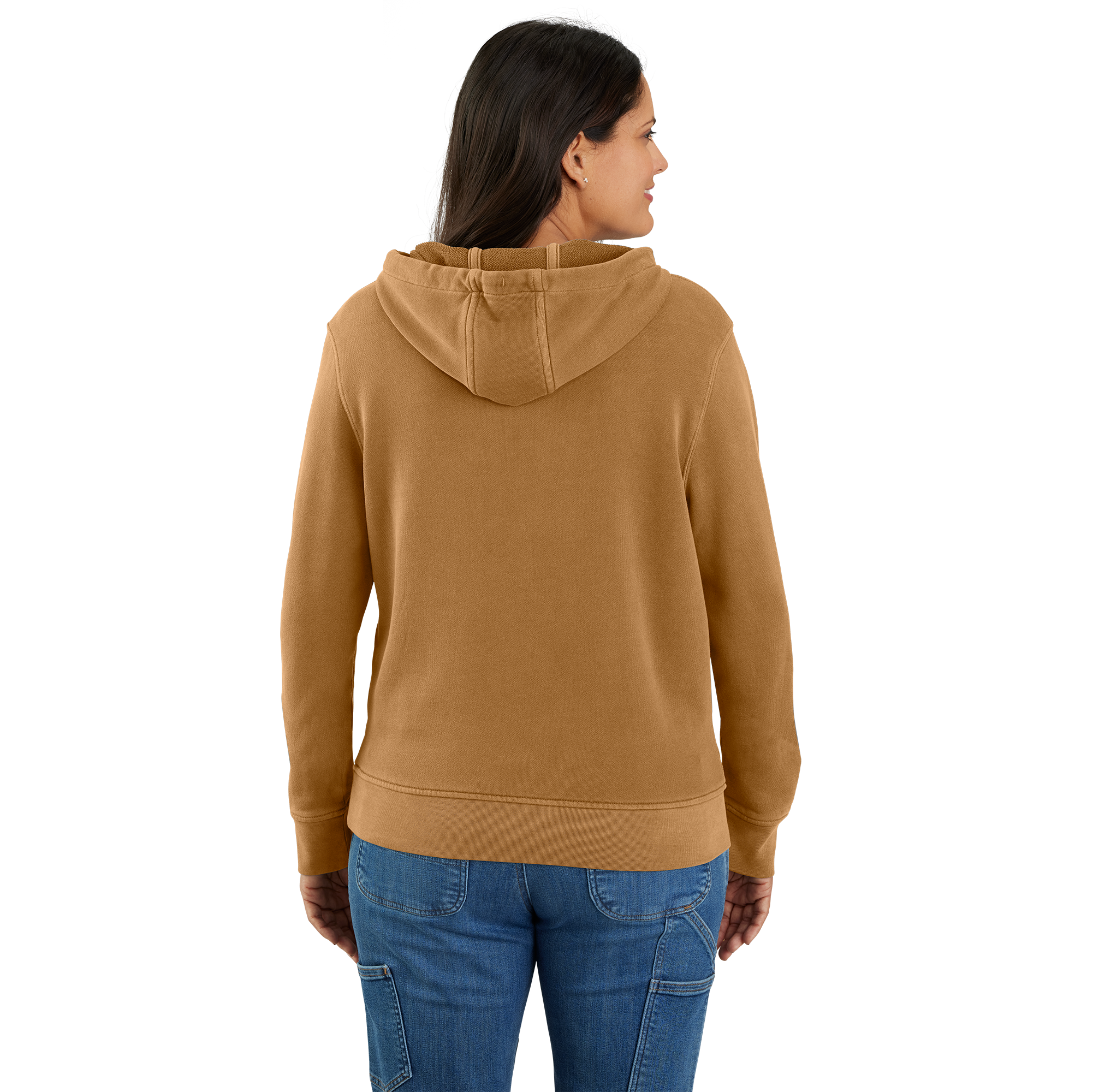 Picture of Carhartt 106178 Womens Relaxed Fit Midweight French Terry Hooded Sweatshirt
