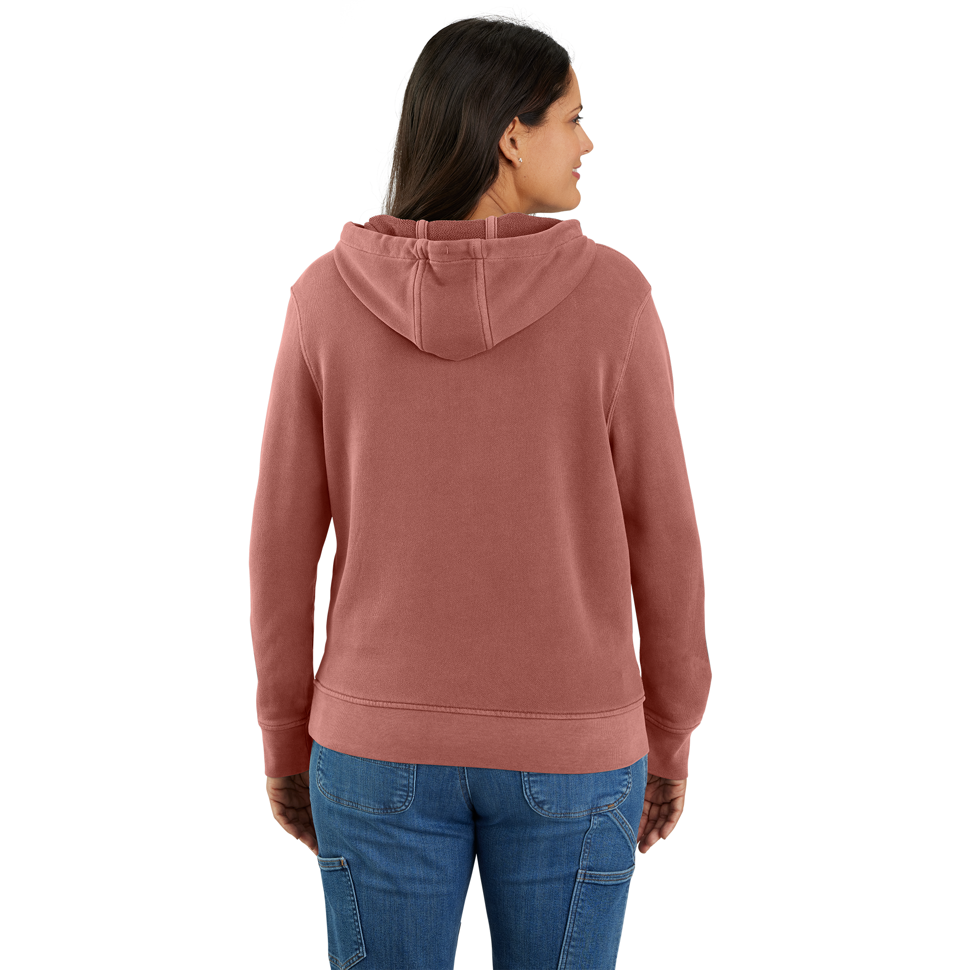 Picture of Carhartt 106178 Womens Relaxed Fit Midweight French Terry Hooded Sweatshirt