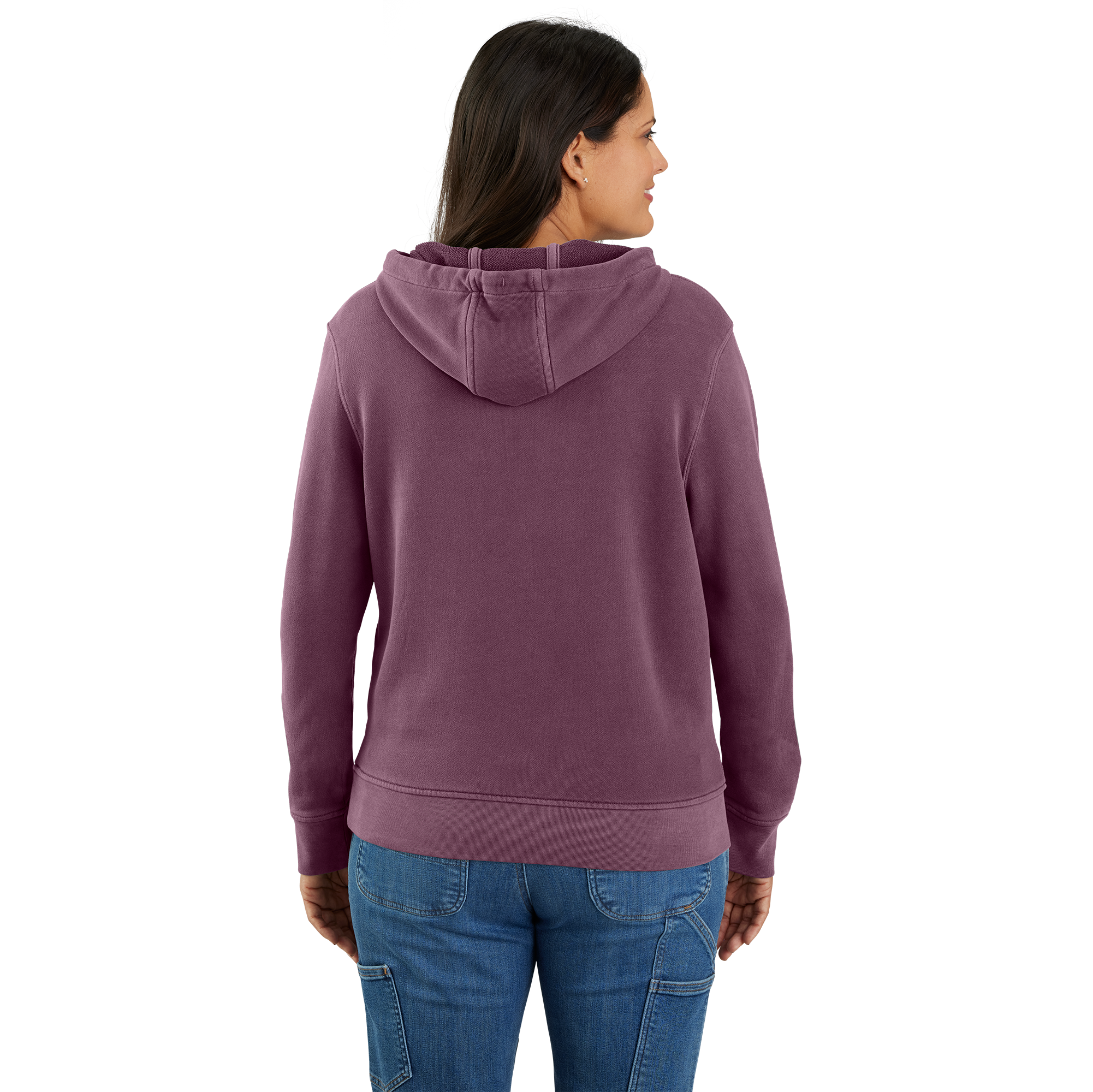 Picture of Carhartt 106178 Womens Relaxed Fit Midweight French Terry Hooded Sweatshirt