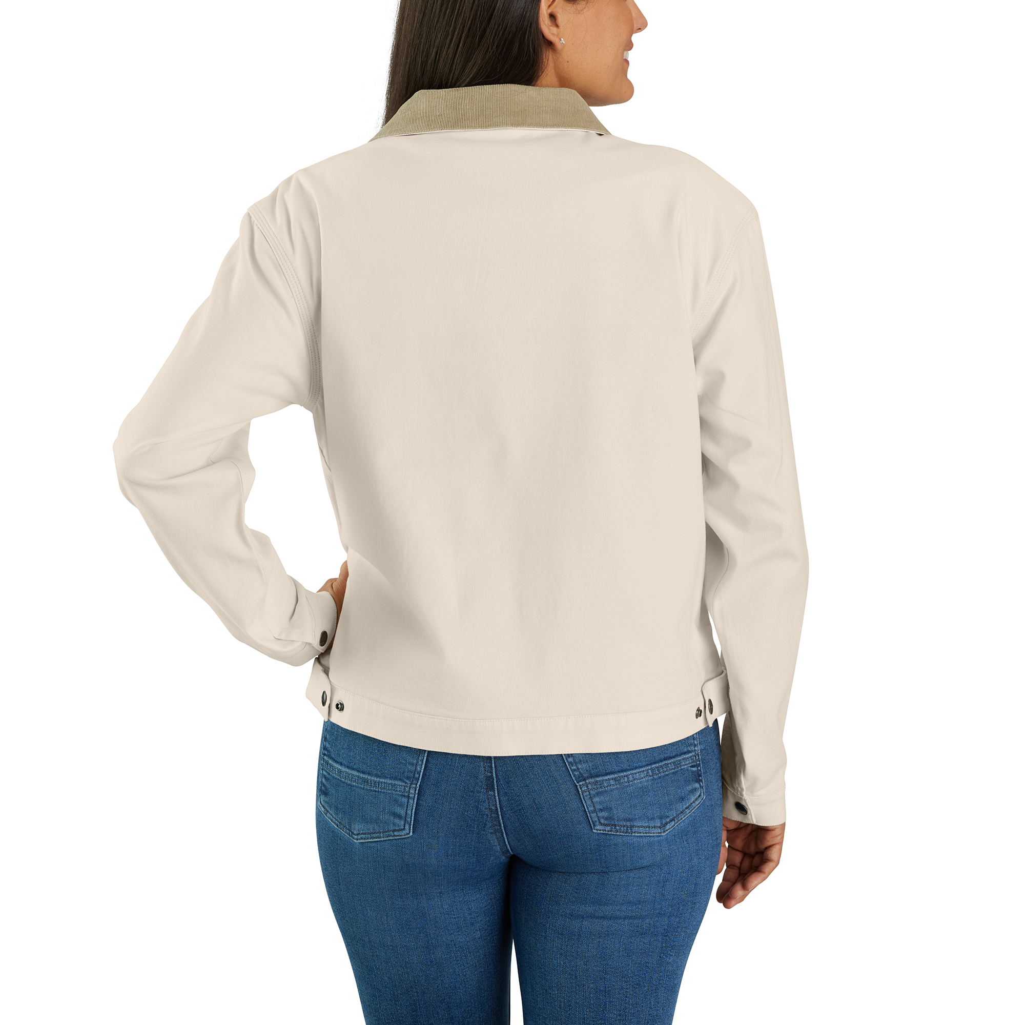 Picture of Carhartt 106208 Womens Rugged Flex®  Loose Fit Canvas  Detroit Jacket