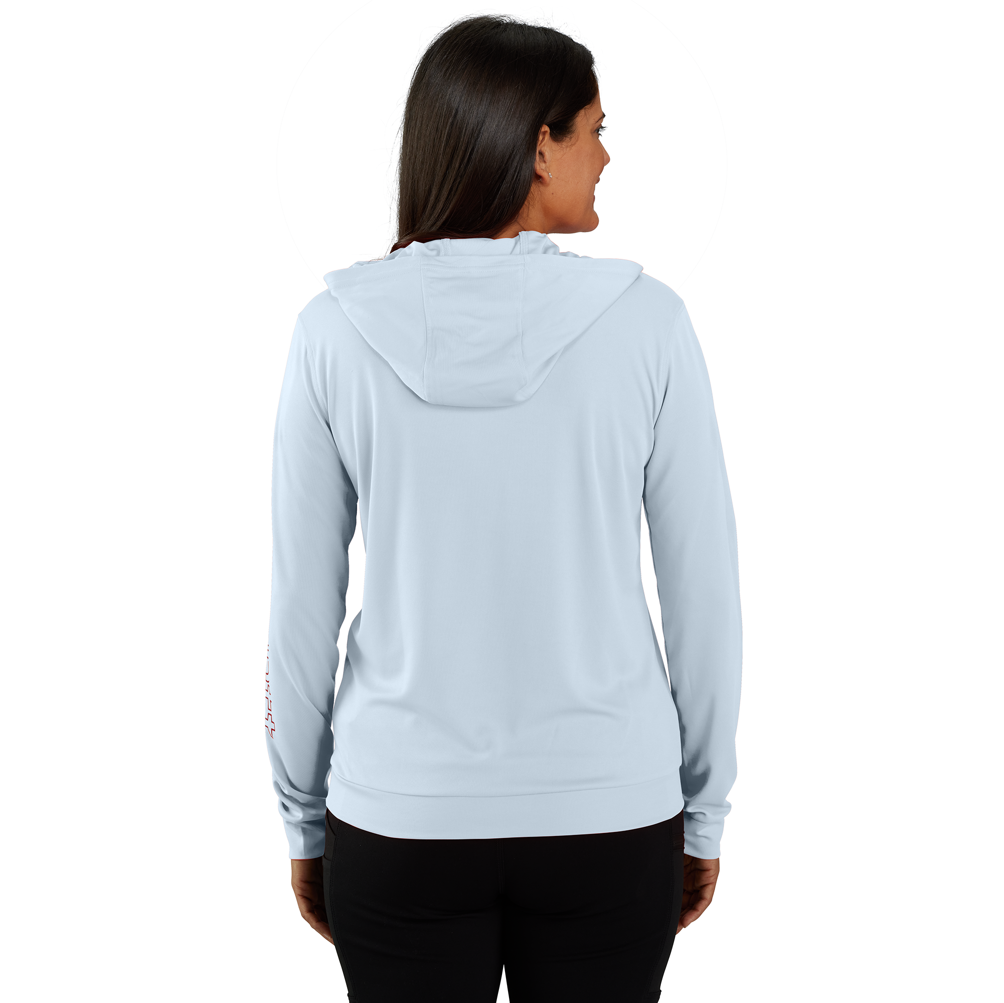 Picture of Carhartt 106236 Womens Force Sun Defender Lightweight Long-Sleeve Hooded Graphic T-shirt