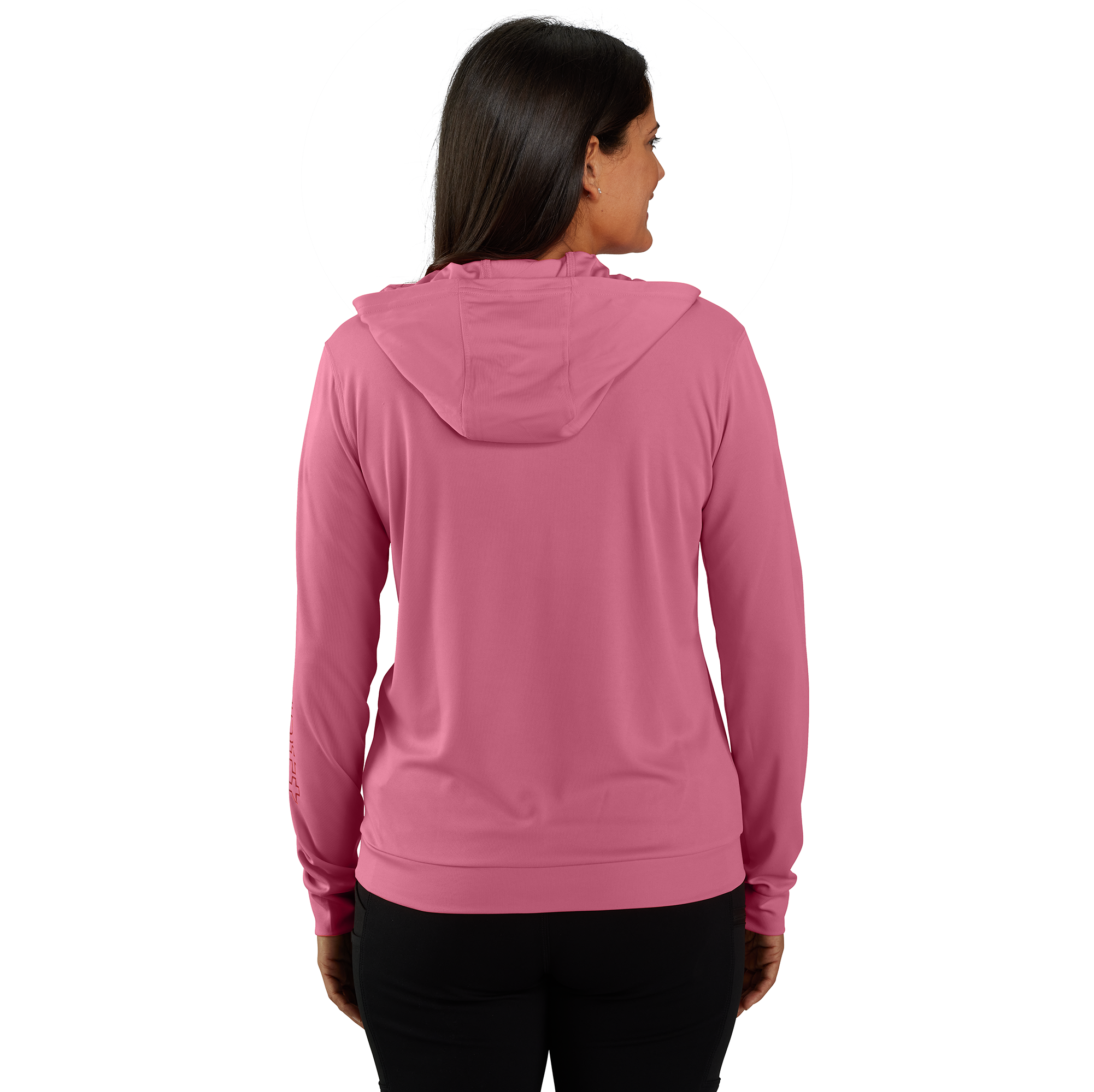 Picture of Carhartt 106236 Womens Force Sun Defender Lightweight Long-Sleeve Hooded Graphic T-shirt