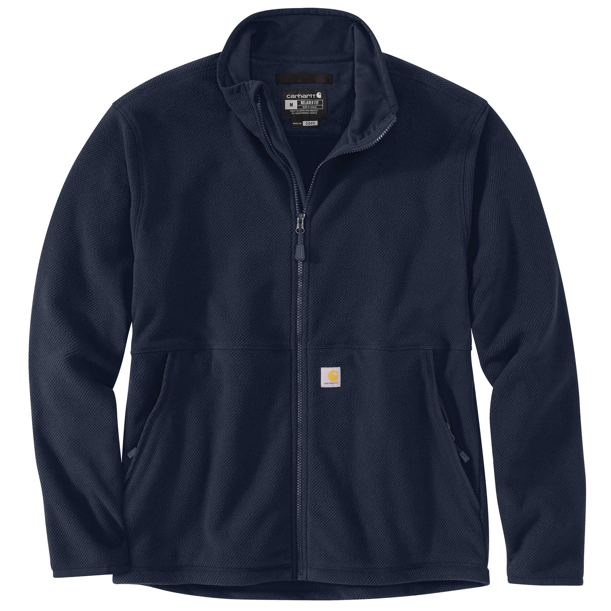 Picture of Carhartt 106416 Mens Full-Zip Relaxed Fit Fleece Jacket