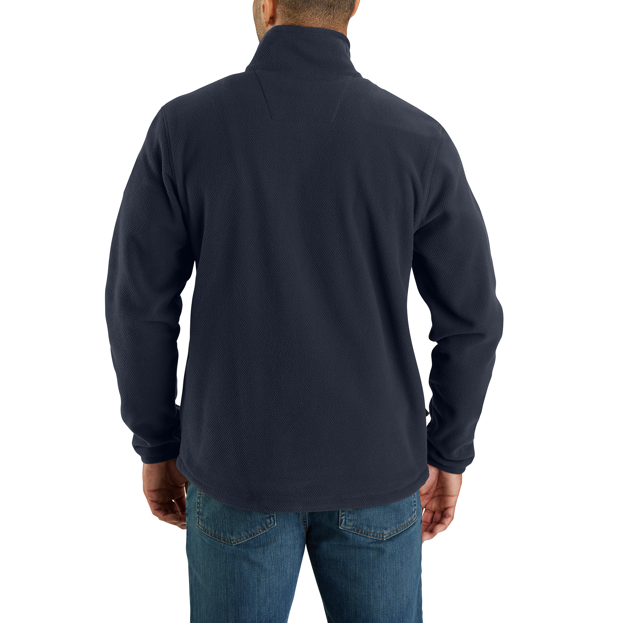 Picture of Carhartt 106417 Mens Half-Zip Relaxed Fit Fleece Pullover