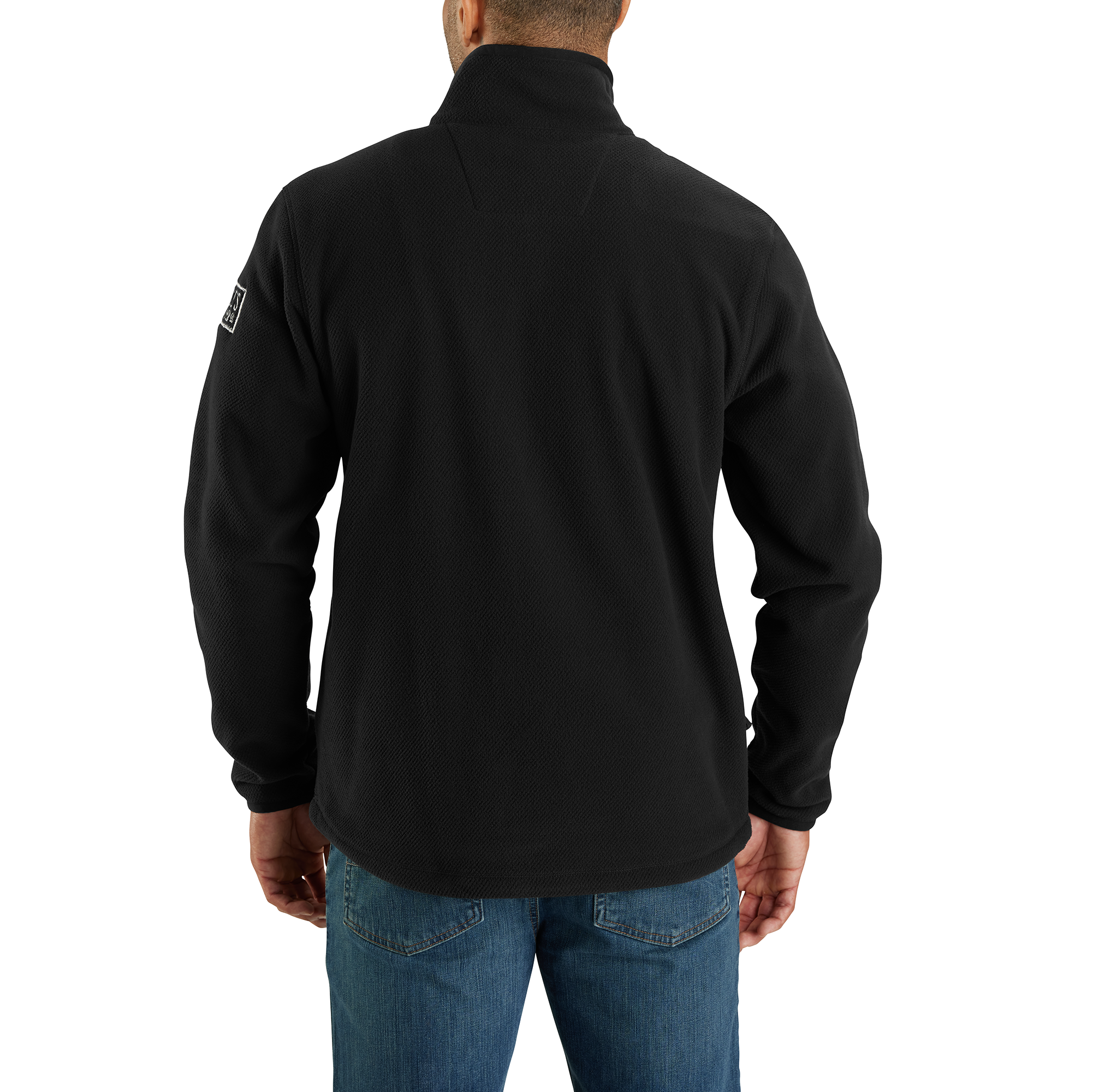 Picture of Carhartt 106417 Mens Half-Zip Relaxed Fit Fleece Pullover
