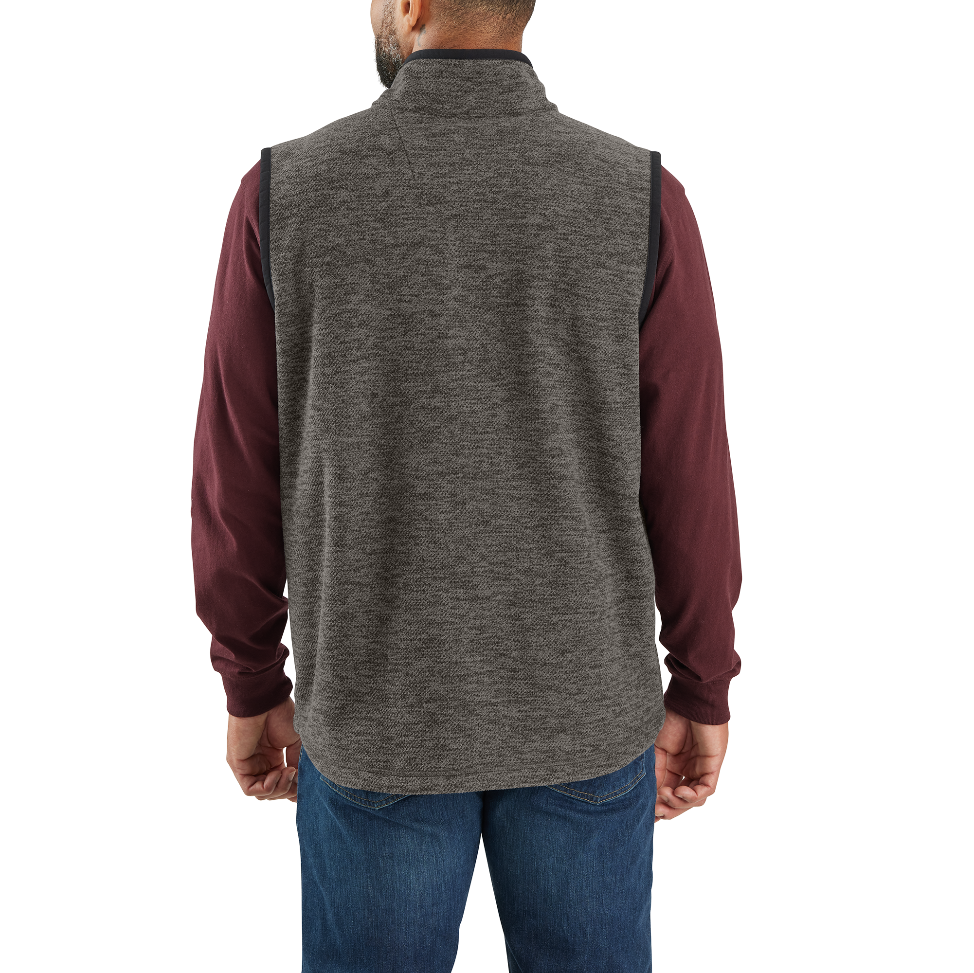 Picture of Carhartt 106418 Mens Full-Zip Relaxed Fit Fleece Vest