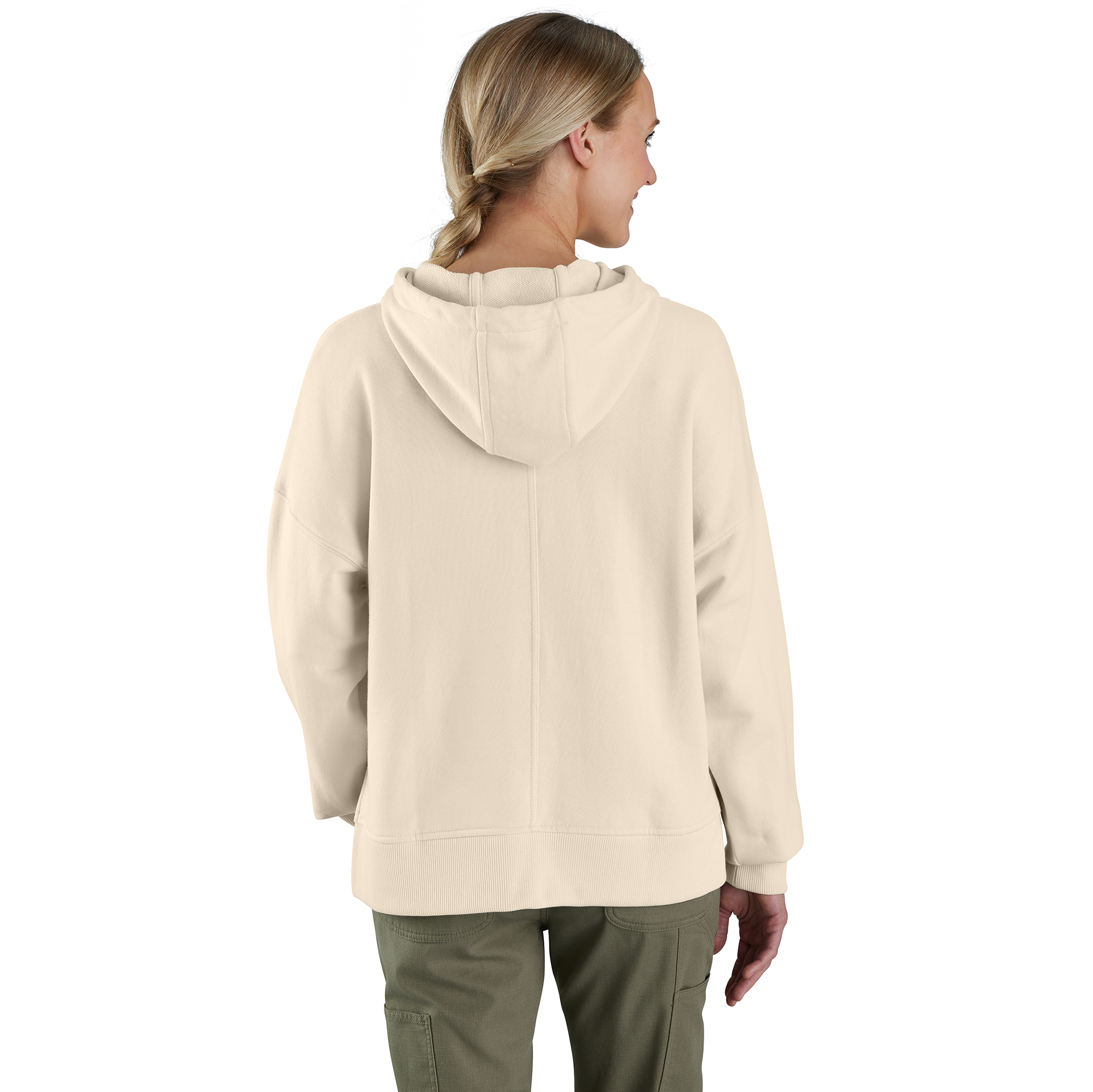 Picture of Carhartt 106479 Womens French Terry Graphic Hooded Sweatshirt