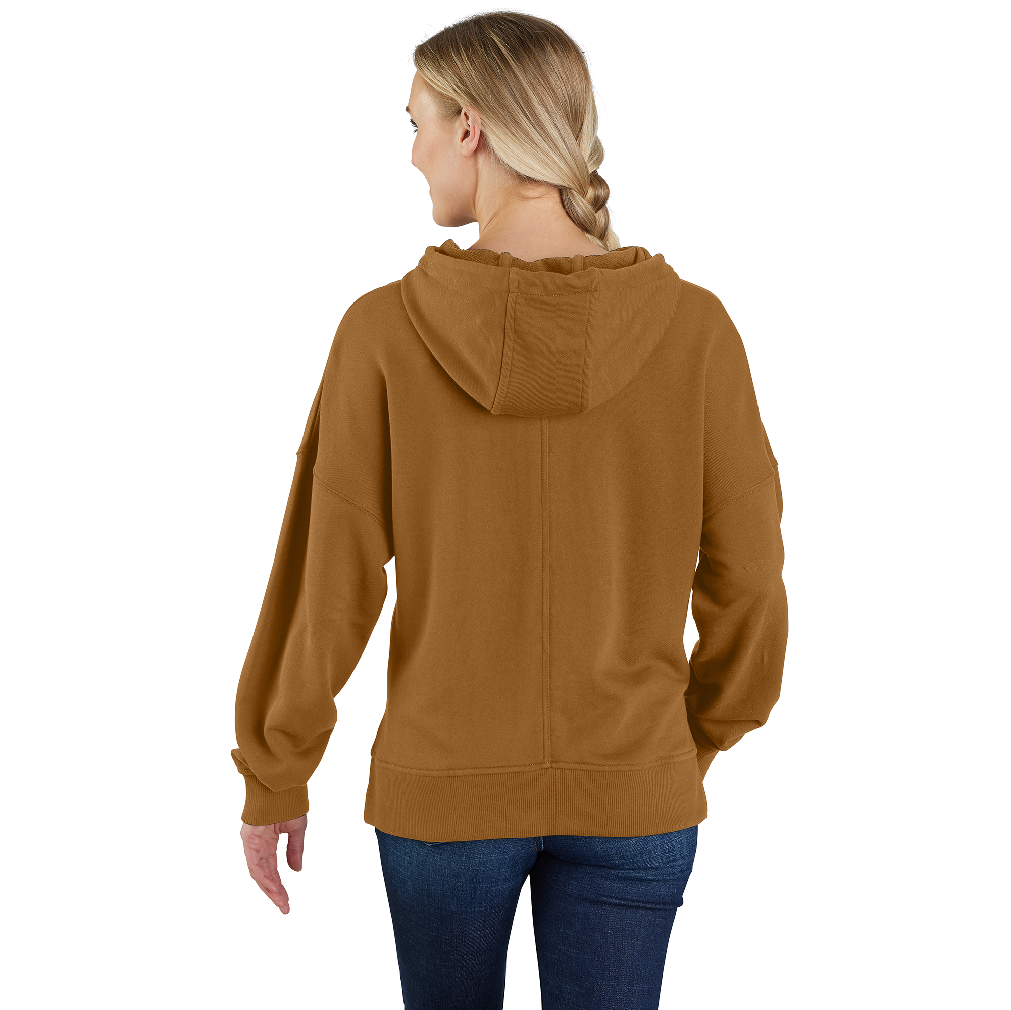 Picture of Carhartt 106479 Womens French Terry Graphic Hooded Sweatshirt